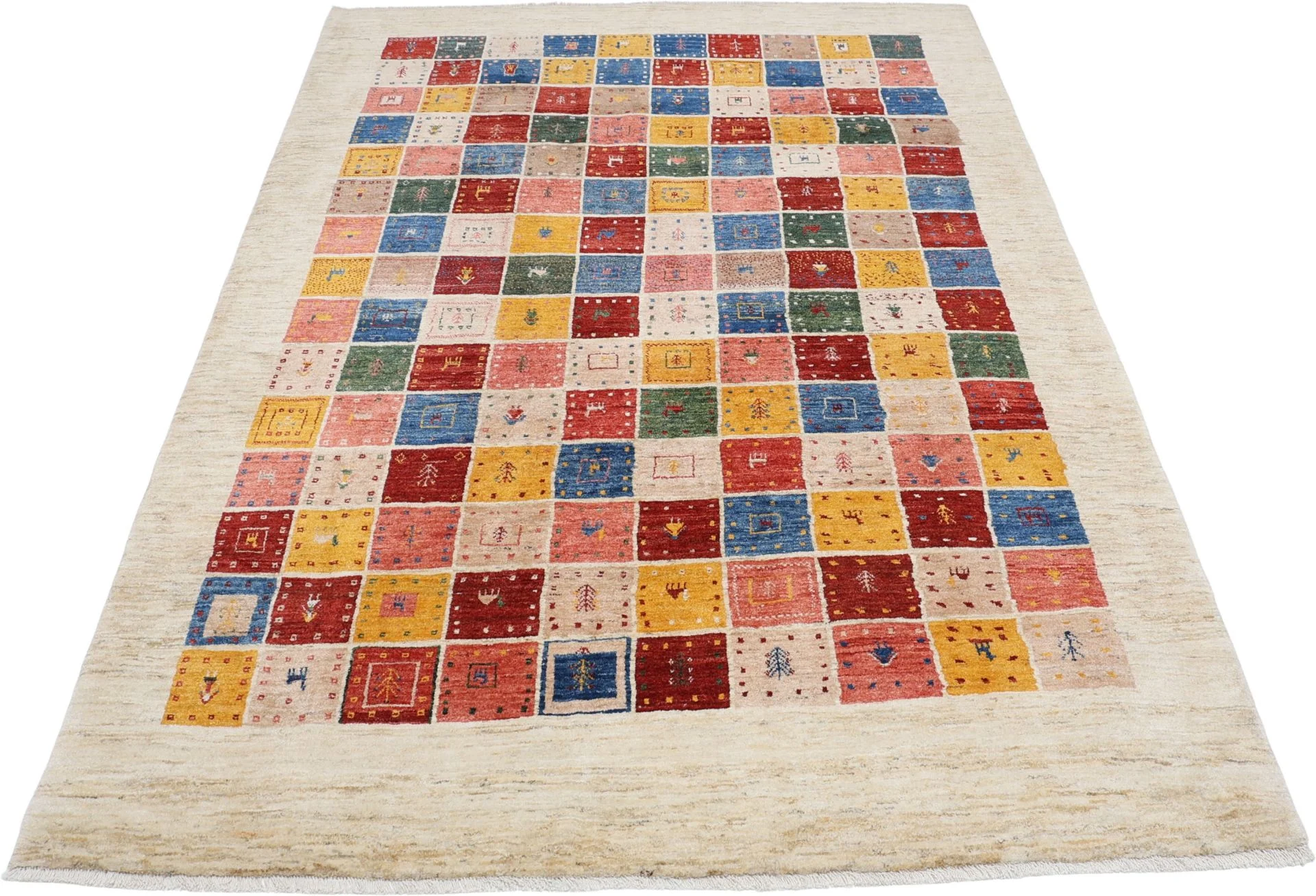perserteppich-rizbaft-200-x-285-cm-schurwolle-handgeknupft-neu-1 Loribaft Persian Rug 200 × 285 cm, Wool, hand-knotted