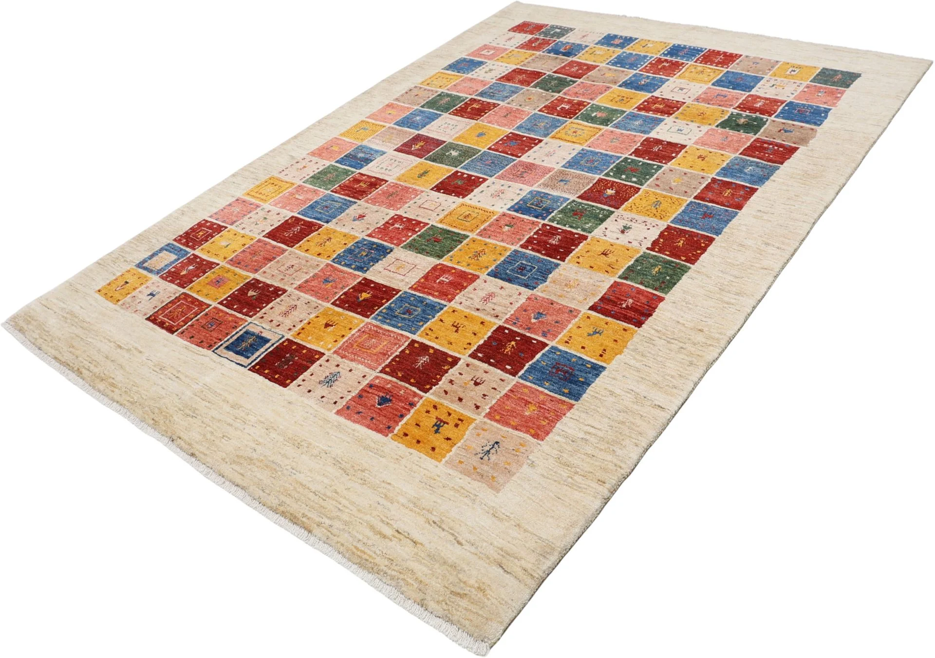 perserteppich-rizbaft-200-x-285-cm-schurwolle-handgeknupft-neu-2 Loribaft Persian Rug 200 × 285 cm, Wool, hand-knotted
