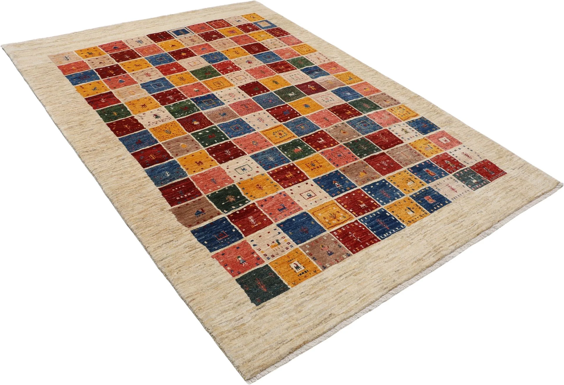 perserteppich-rizbaft-200-x-285-cm-schurwolle-handgeknupft-neu-3 Loribaft Persian Rug 200 × 285 cm, Wool, hand-knotted