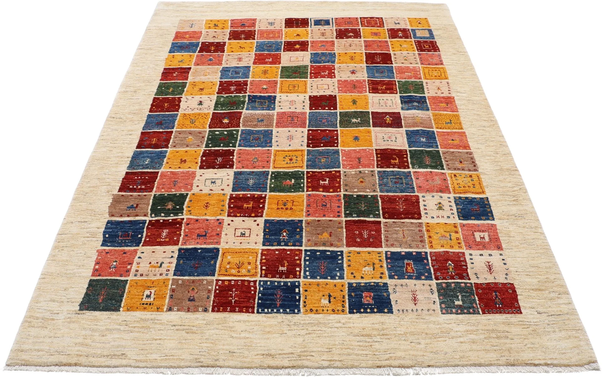 perserteppich-rizbaft-200-x-285-cm-schurwolle-handgeknupft-neu-6 Loribaft Persian Rug 200 × 285 cm, Wool, hand-knotted