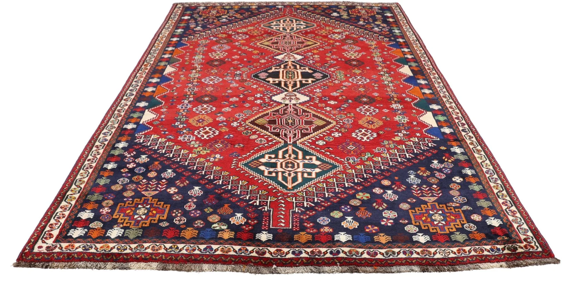 perserteppich-gashghai-168-x-270-cm-schurwolle-handgeknupft-1 Hand-Knotted Wool Qashqai Persian Rug, 168 × 270 cm