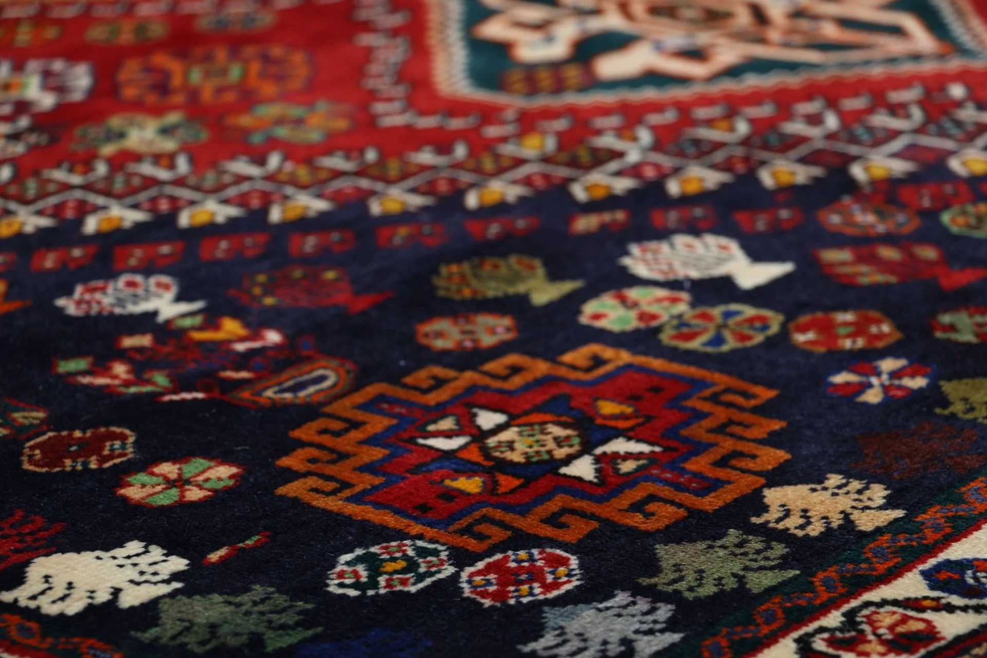 perserteppich-gashghai-168-x-270-cm-schurwolle-handgeknupft-4 Hand-Knotted Wool Qashqai Persian Rug, 168 × 270 cm