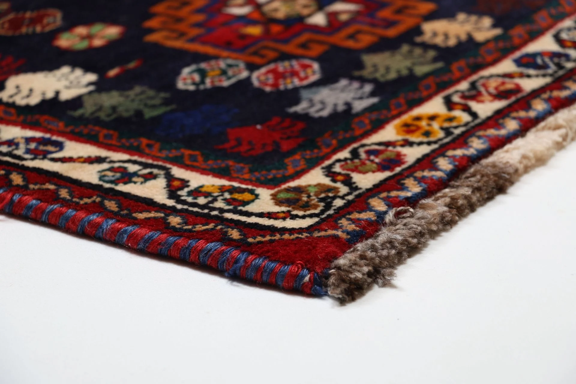 perserteppich-gashghai-168-x-270-cm-schurwolle-handgeknupft-5 Hand-Knotted Wool Qashqai Persian Rug, 168 × 270 cm