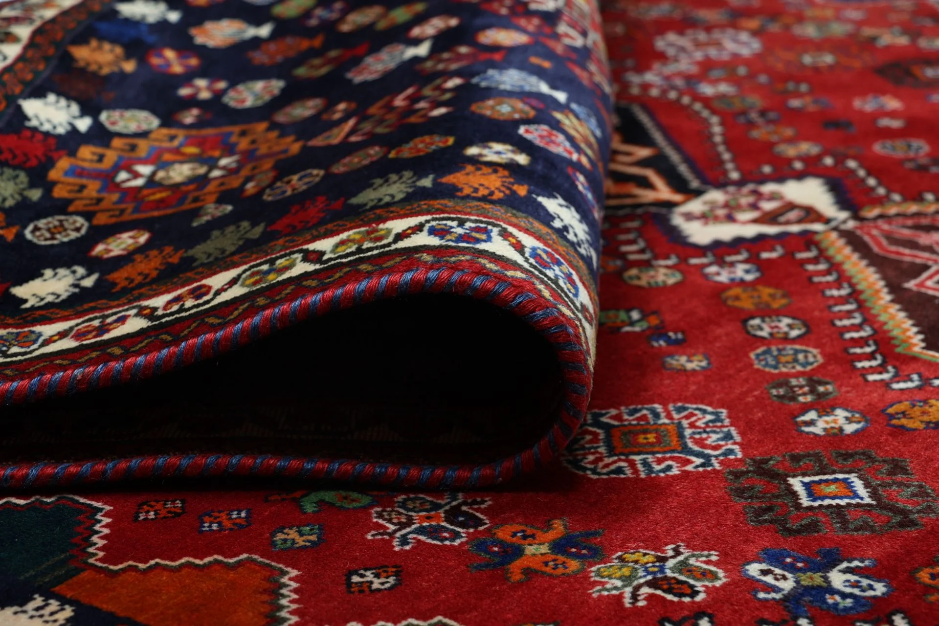 perserteppich-gashghai-168-x-270-cm-schurwolle-handgeknupft-9 Hand-Knotted Wool Qashqai Persian Rug, 168 × 270 cm