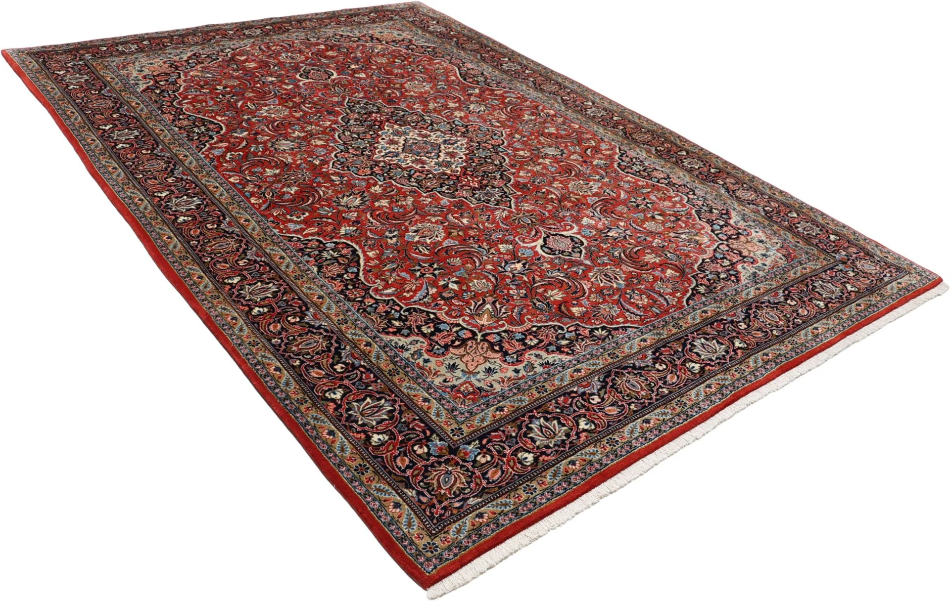 Sarouk Persian Rug — hand-knotted, 202 × 286 cm, Wool
