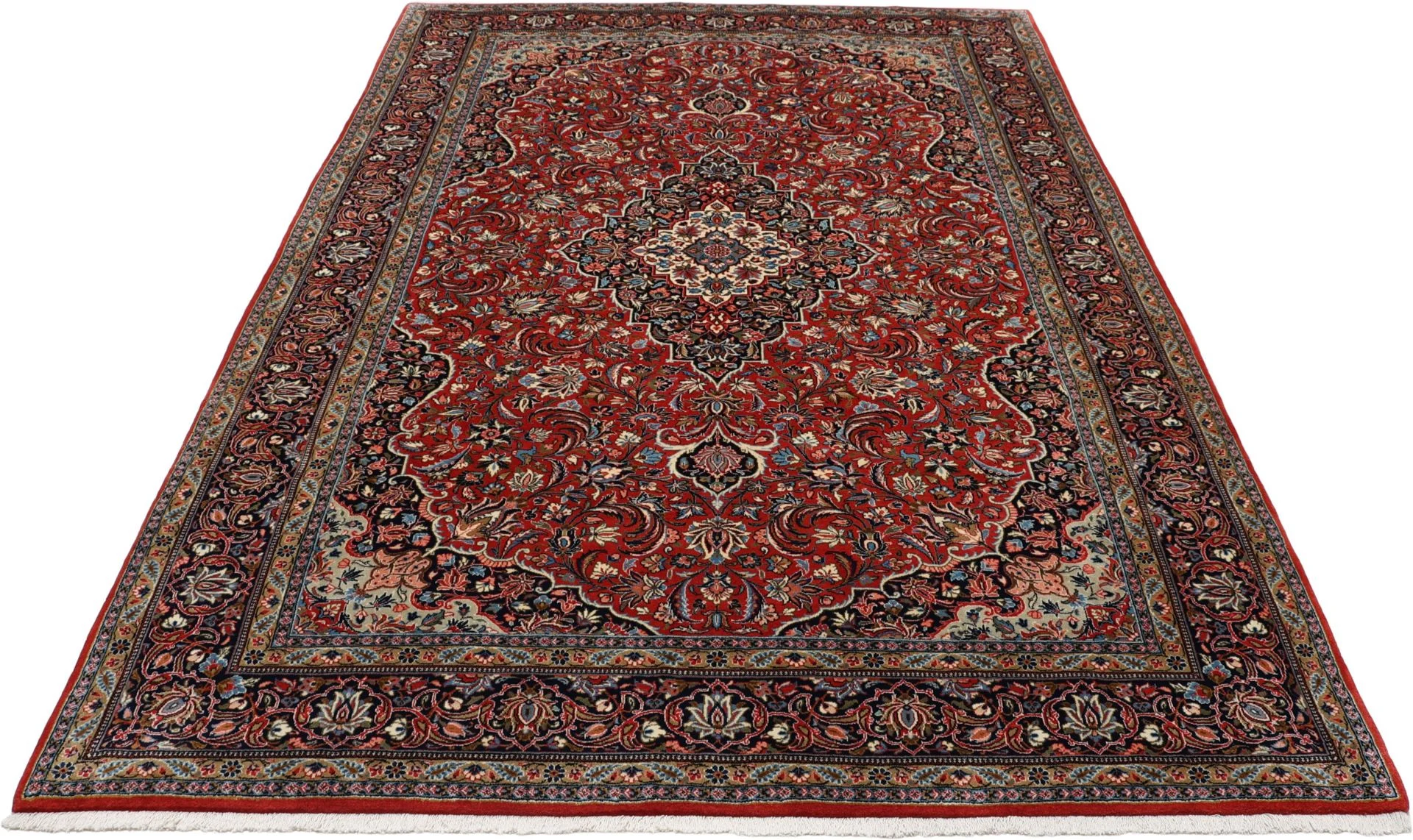Sarouk Persian Rug — hand-knotted, 202 × 286 cm, Wool