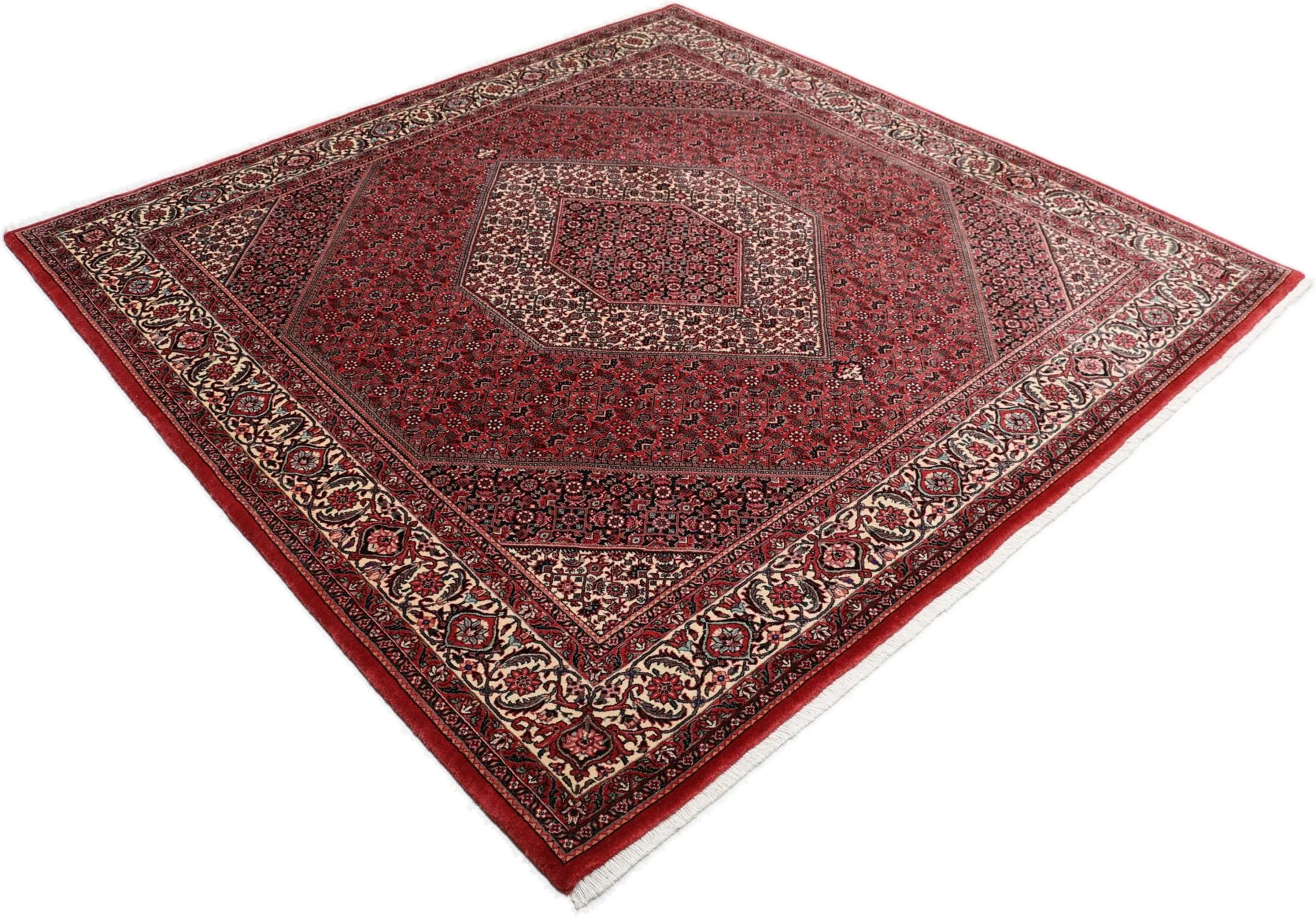 Bijar Persian Rug 210 × 210 cm, Wool, hand-knotted