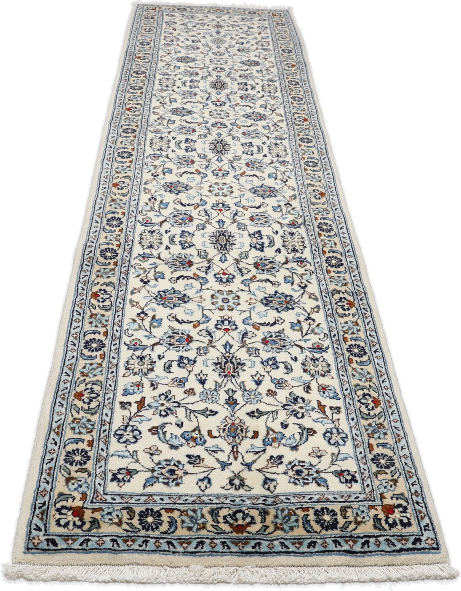 Kashan Persian Rug — hand-knotted, 72 × 294 cm, Wool