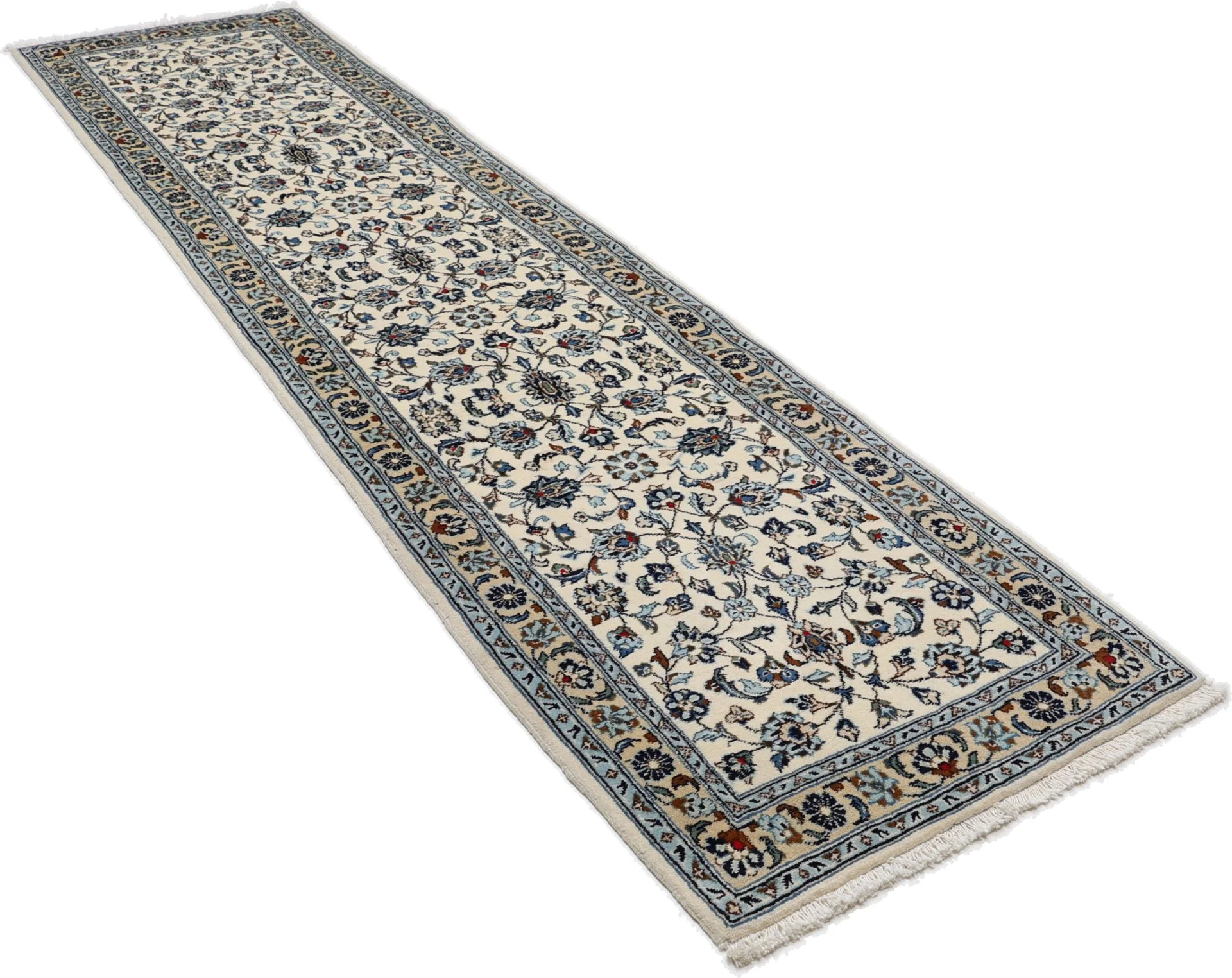 Kashan Persian Rug — hand-knotted, 72 × 294 cm, Wool