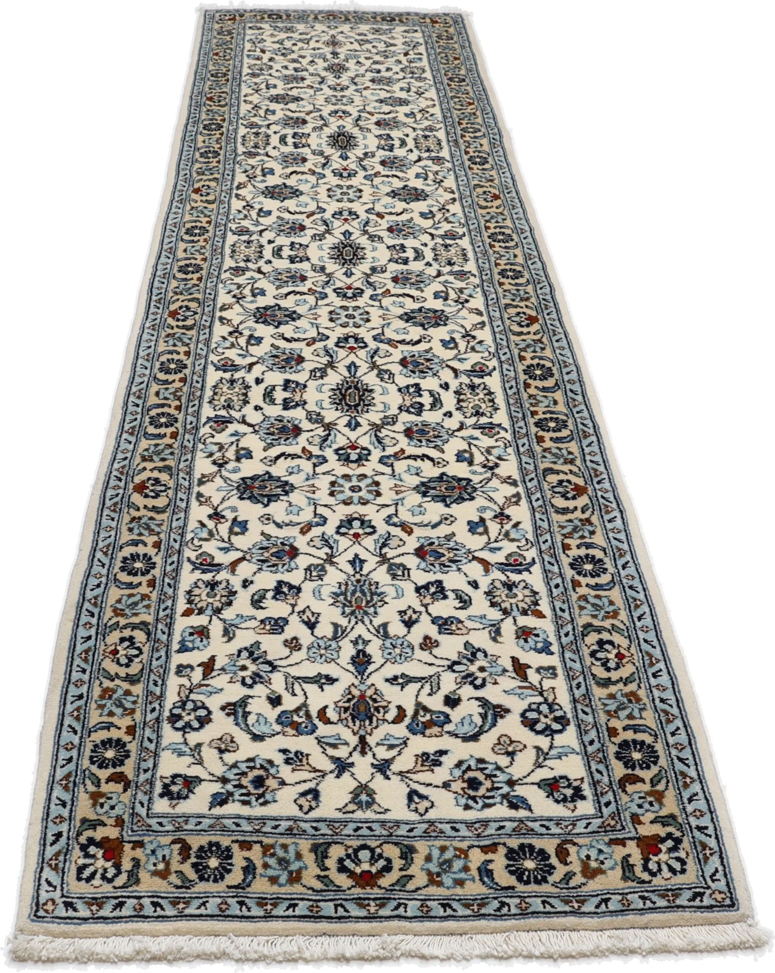 Kashan Persian Rug — hand-knotted, 72 × 294 cm, Wool