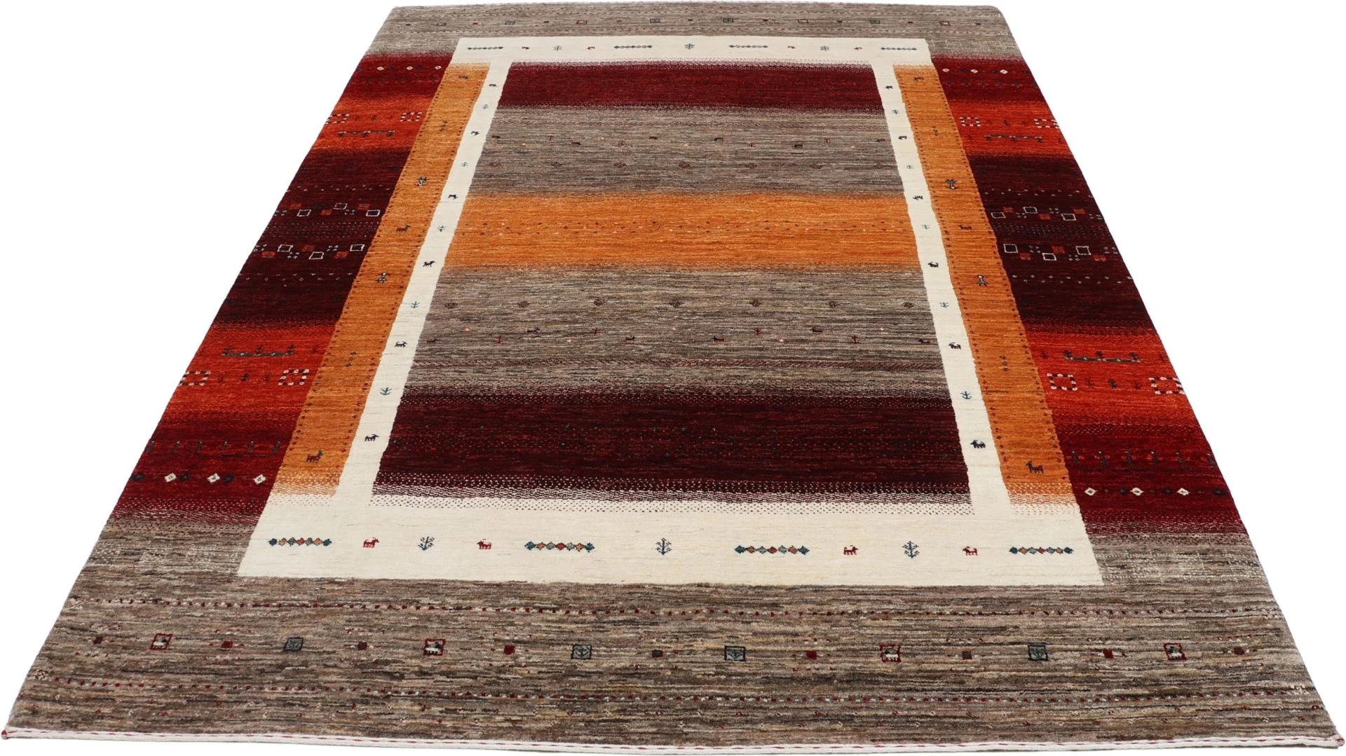 orientteppich-loribaft-182-x-248-cm-schurwolle-handgeknupft-14 Loribaft Indian Rug — hand-knotted, 182 × 248 cm, Wool