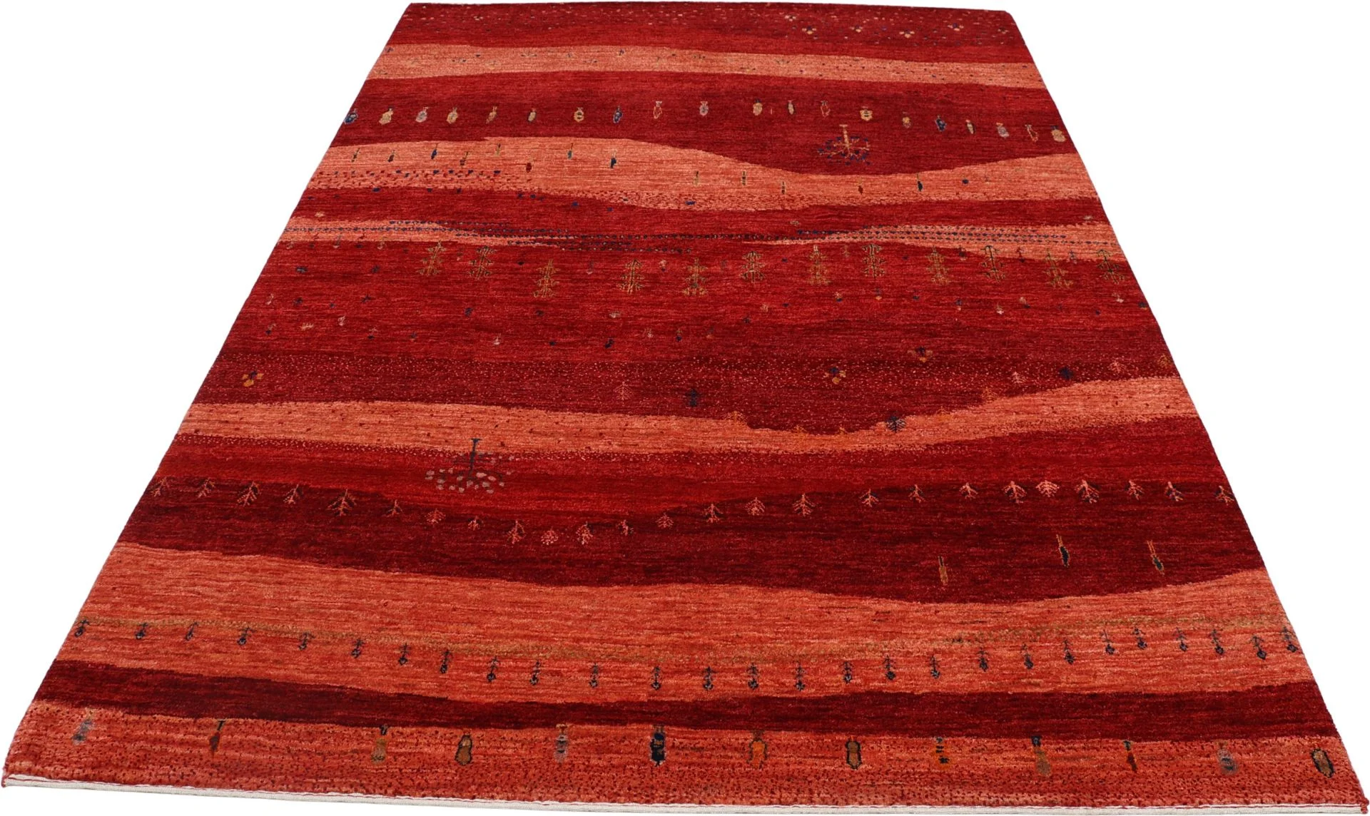 Loribaft Indian Rug — hand-knotted, 177 × 252 cm, Wool