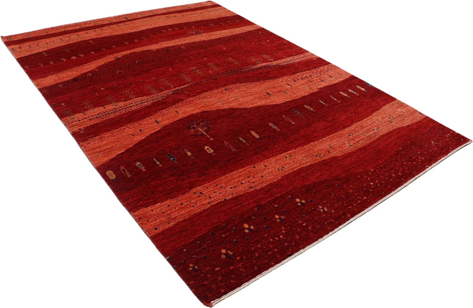 Loribaft Indian Rug — hand-knotted, 177 × 252 cm, Wool