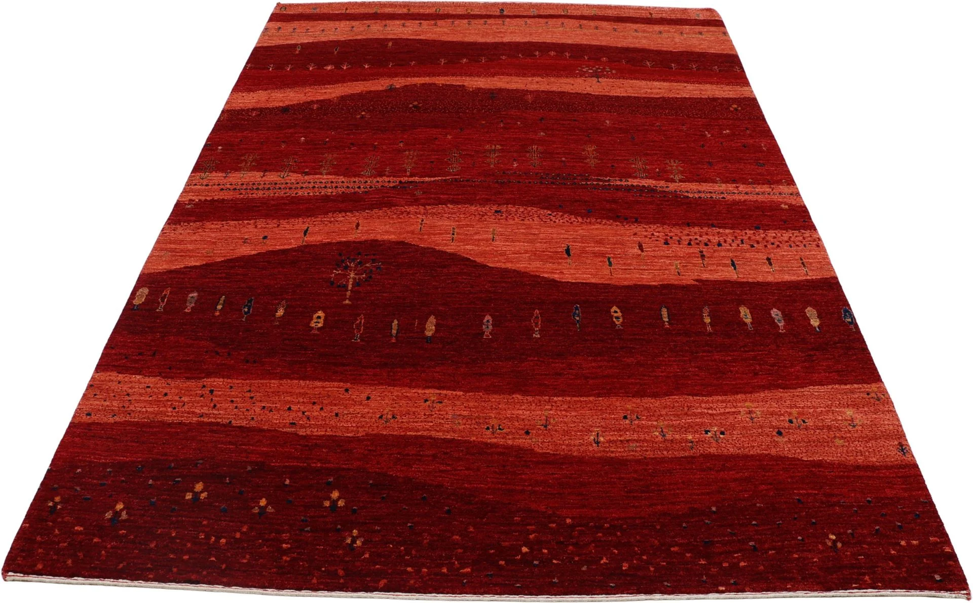Loribaft Indian Rug — hand-knotted, 177 × 252 cm, Wool