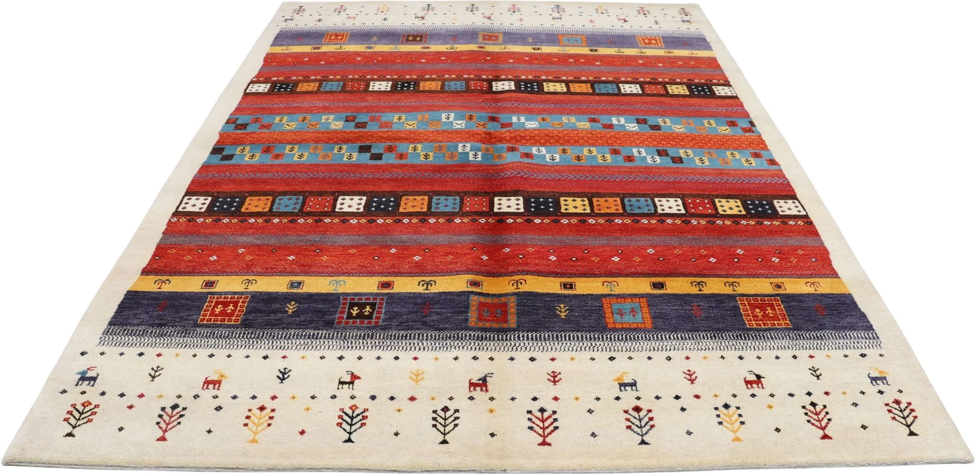 orientteppich-loribaft-173-x-239-cm-schurwolle-handgeknupft-6 Loribaft Indian Rug — hand-knotted, 173 × 239 cm, Wool