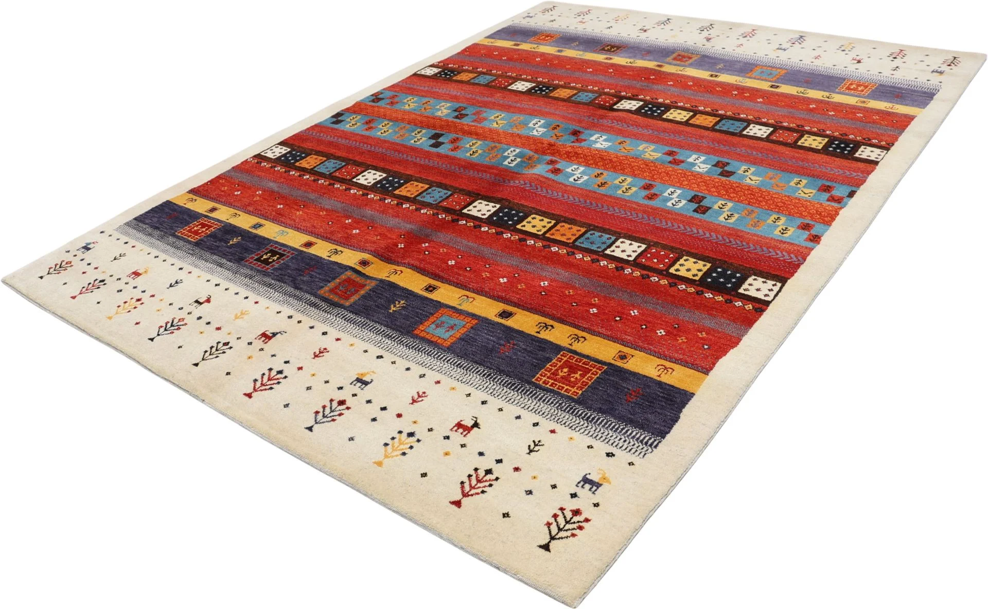 orientteppich-loribaft-173-x-239-cm-schurwolle-handgeknupft-8 Loribaft Indian Rug — hand-knotted, 173 × 239 cm, Wool