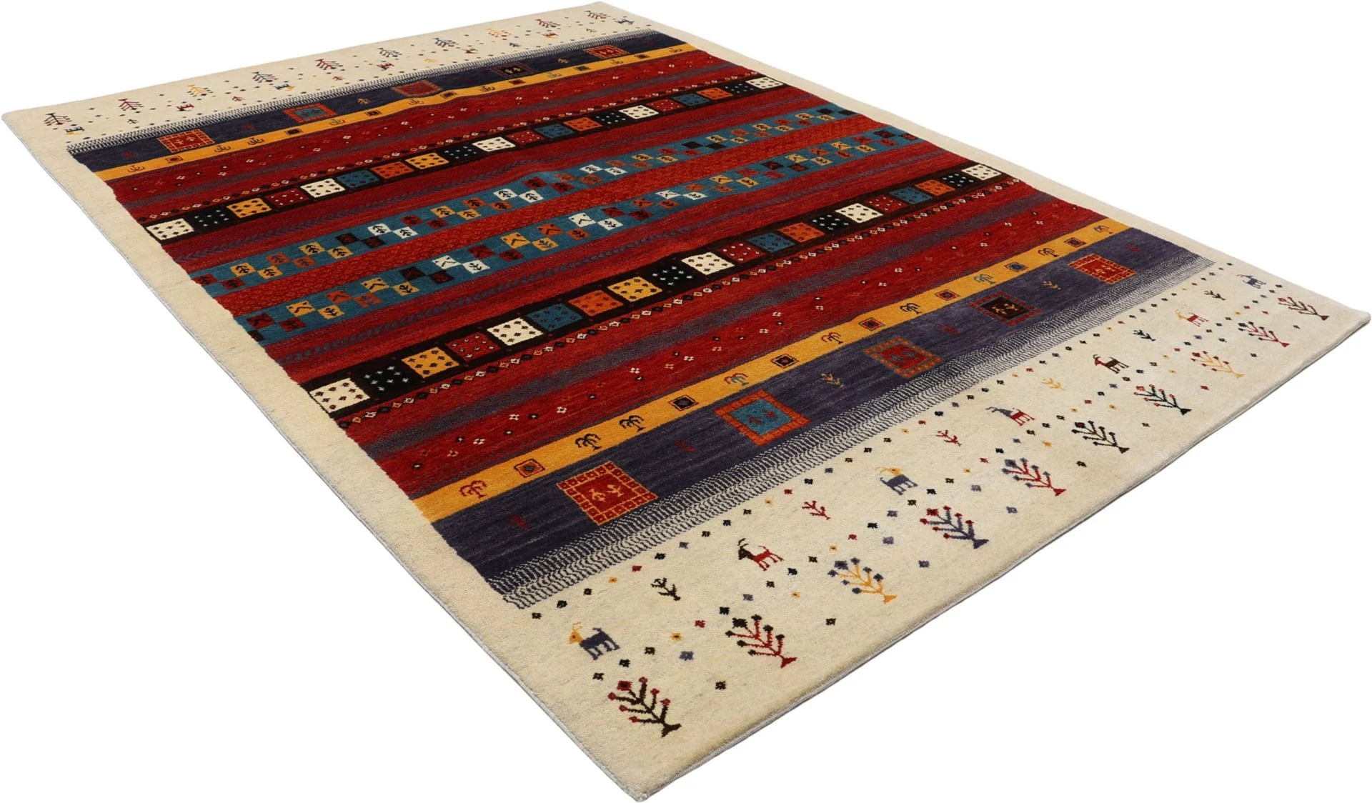orientteppich-loribaft-173-x-239-cm-schurwolle-handgeknupft-10 Loribaft Indian Rug — hand-knotted, 173 × 239 cm, Wool