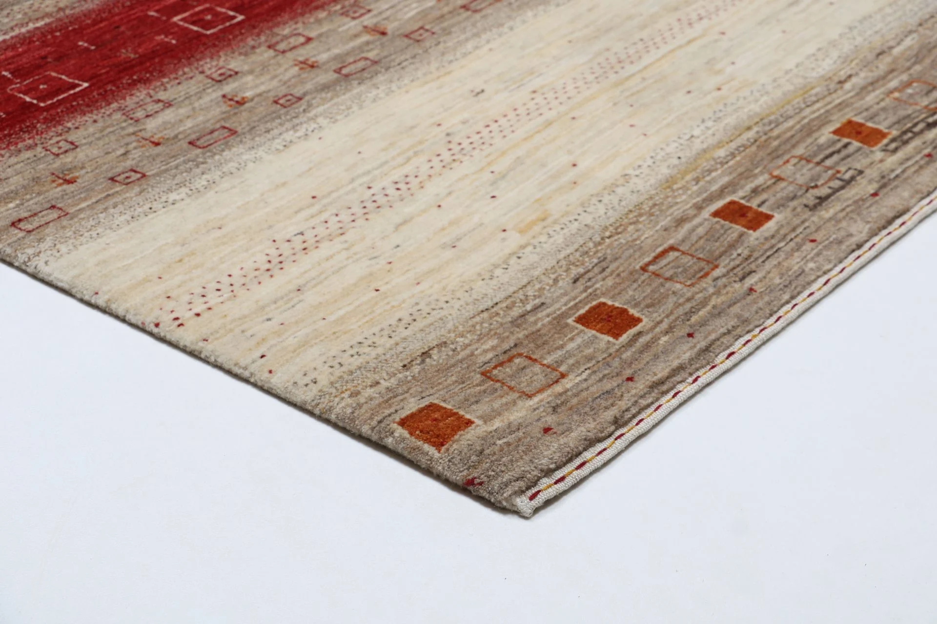 orientteppich-loribaft-172-x-238-cm-schurwolle-handgeknupft-13 Hand-Knotted Wool Loribaft Indian Rug, 172 × 238 cm