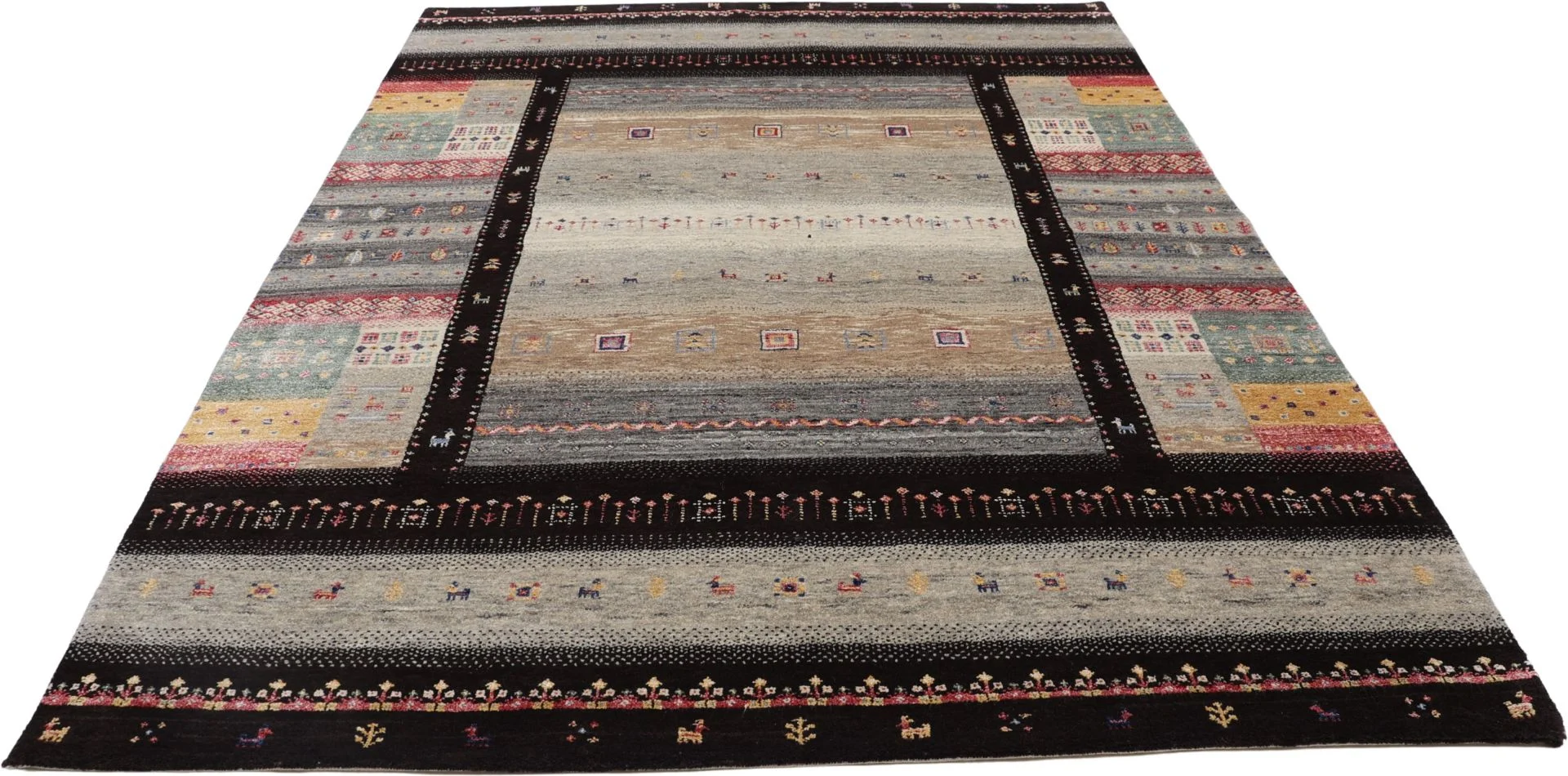 orientteppich-loribaft-174-x-242-cm-schurwolle-handgeknupft-neu-14 Loribaft Indian Rug — hand-knotted, 174 × 242 cm, Wool