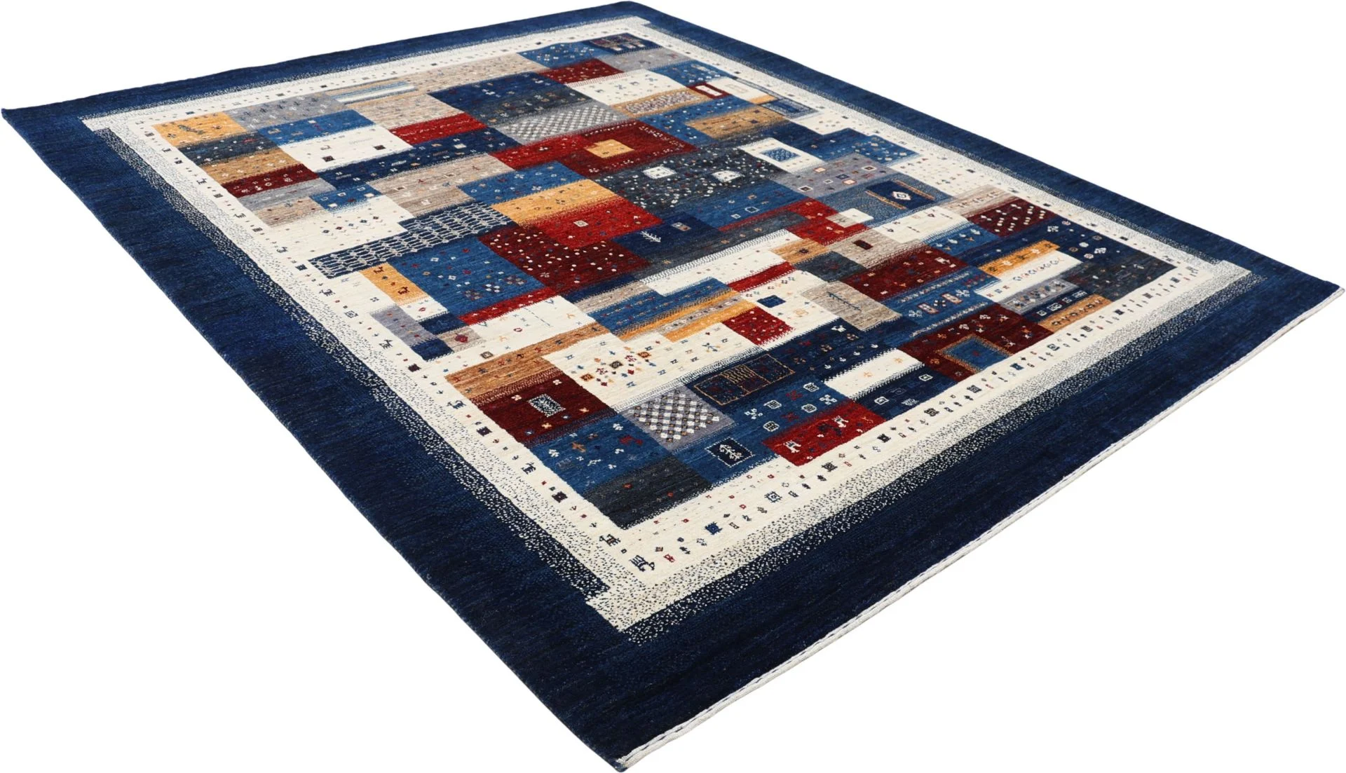 orientteppich-loribaft-209-x-253-cm-schurwolle-handgeknupft-21 Loribaft Indian Rug 209 × 253 cm, Wool, hand-knotted