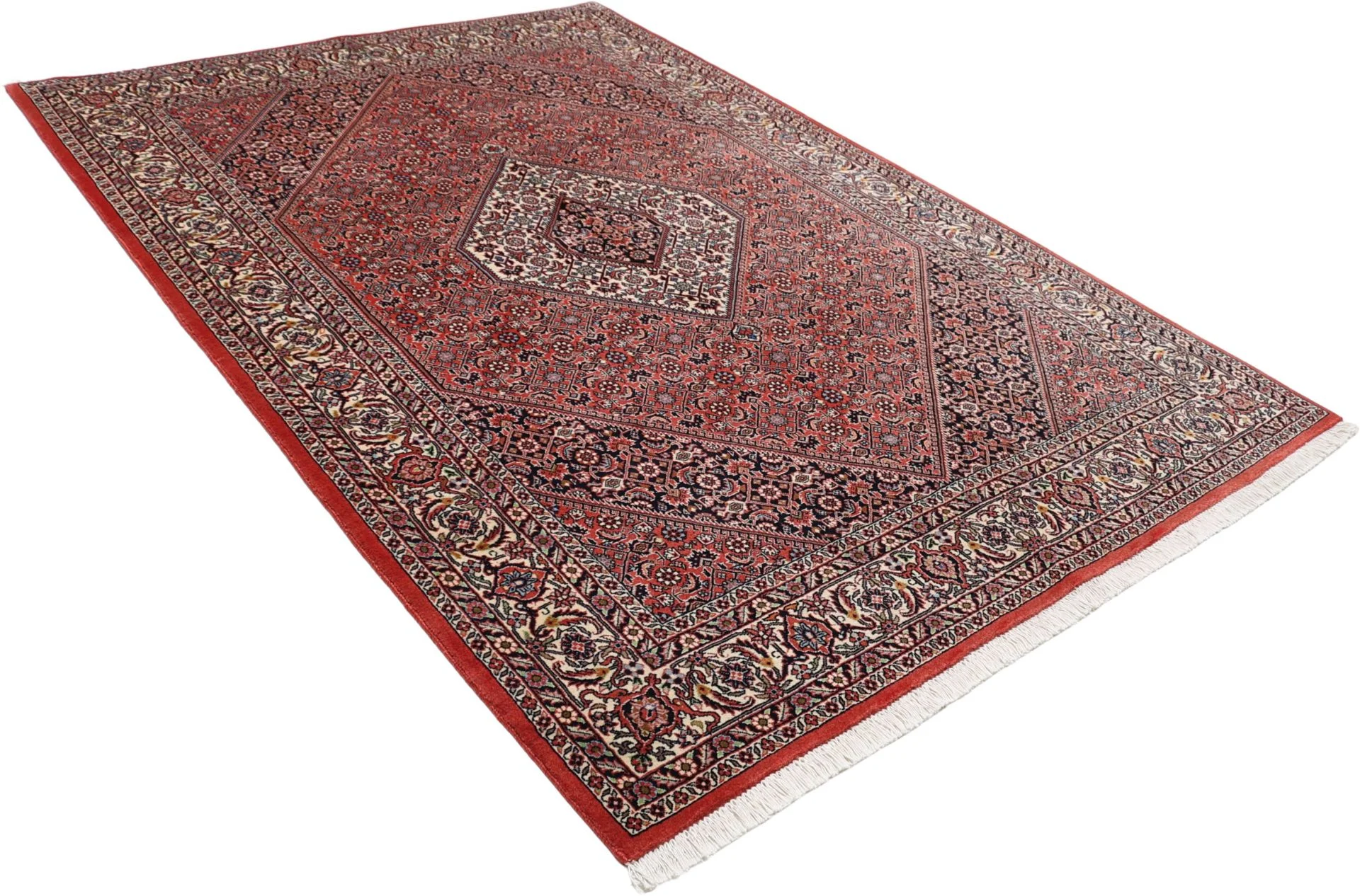 Hand-Knotted Wool Bijar Persian Rug, 170 × 247 cm