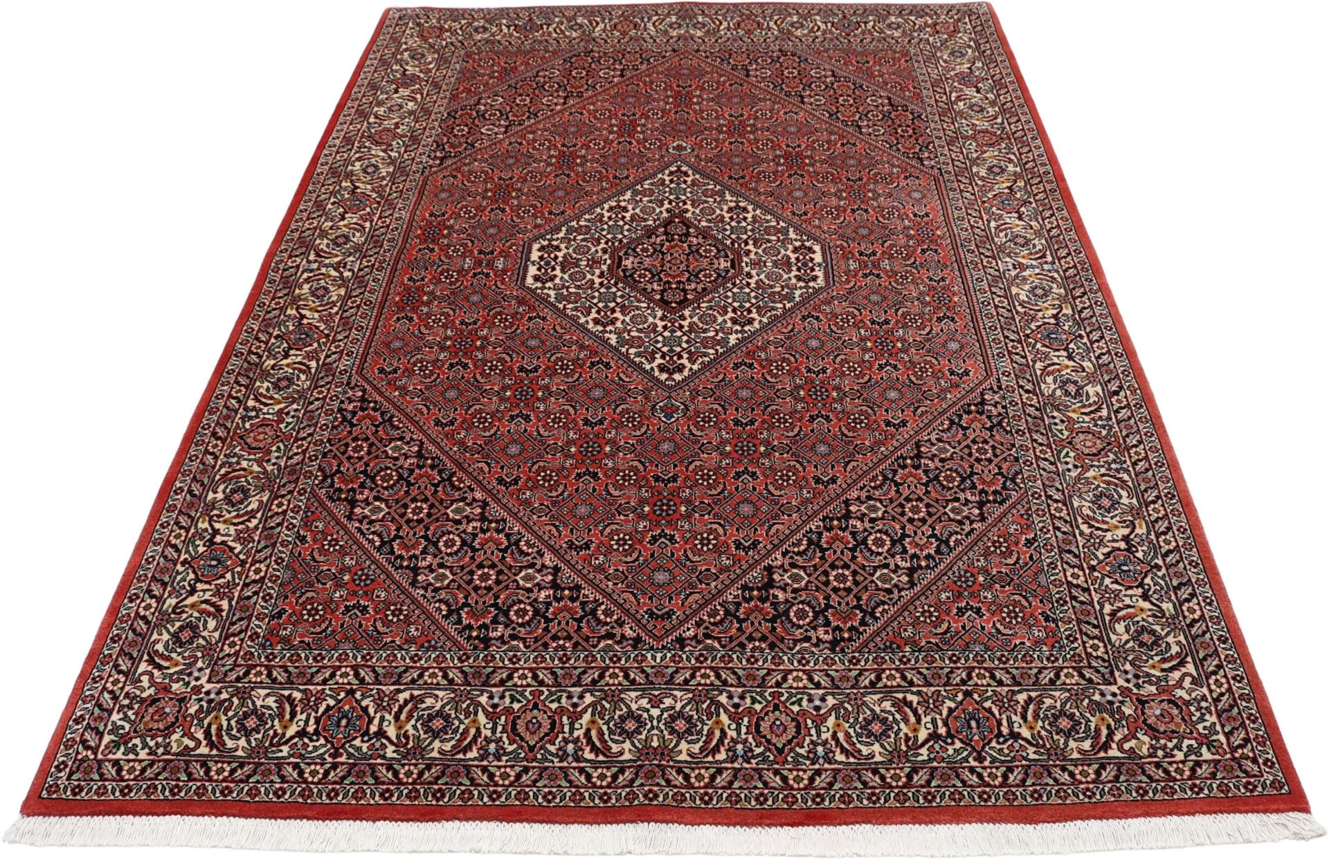 Hand-Knotted Wool Bijar Persian Rug, 170 × 247 cm