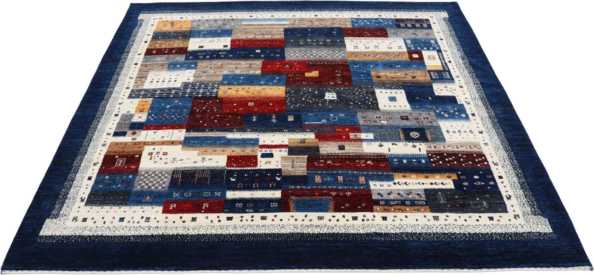 orientteppich-loribaft-206-x-209-cm-schurwolle-handgeknupft-23 Loribaft Indian Rug — hand-knotted, 206 × 209 cm, Wool