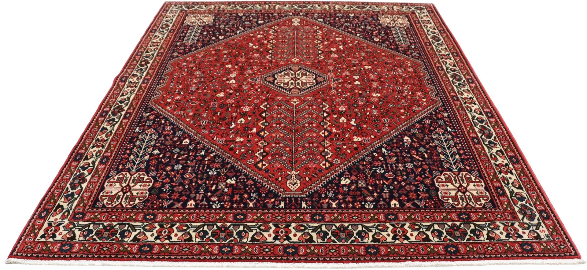 Persian Rug 178 × 243 cm, Wool, hand-knotted