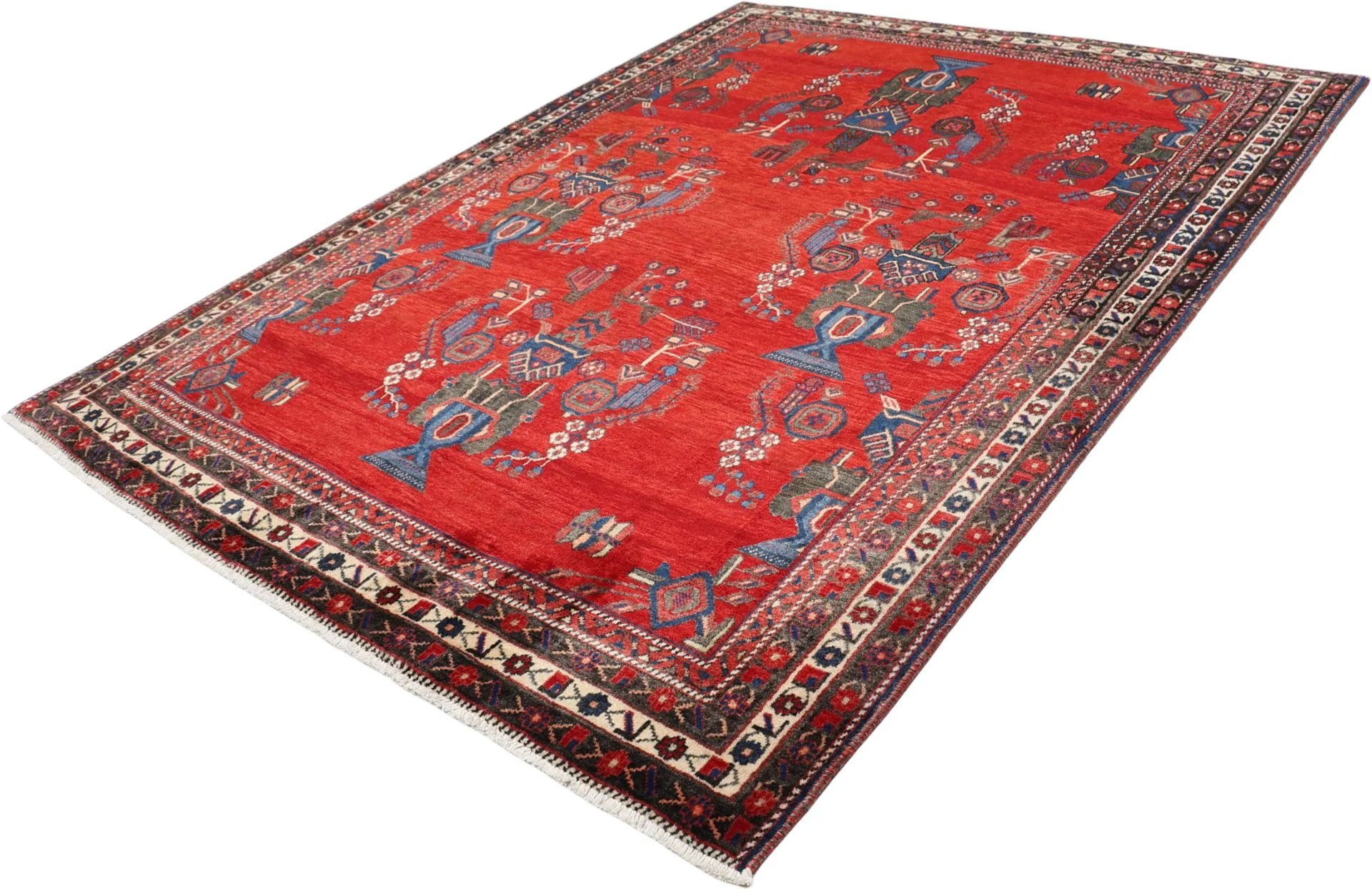 Persian Rug — hand-knotted, 182 × 238 cm, Wool