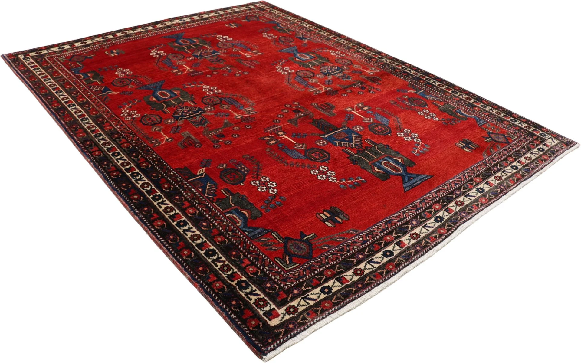 Persian Rug — hand-knotted, 182 × 238 cm, Wool