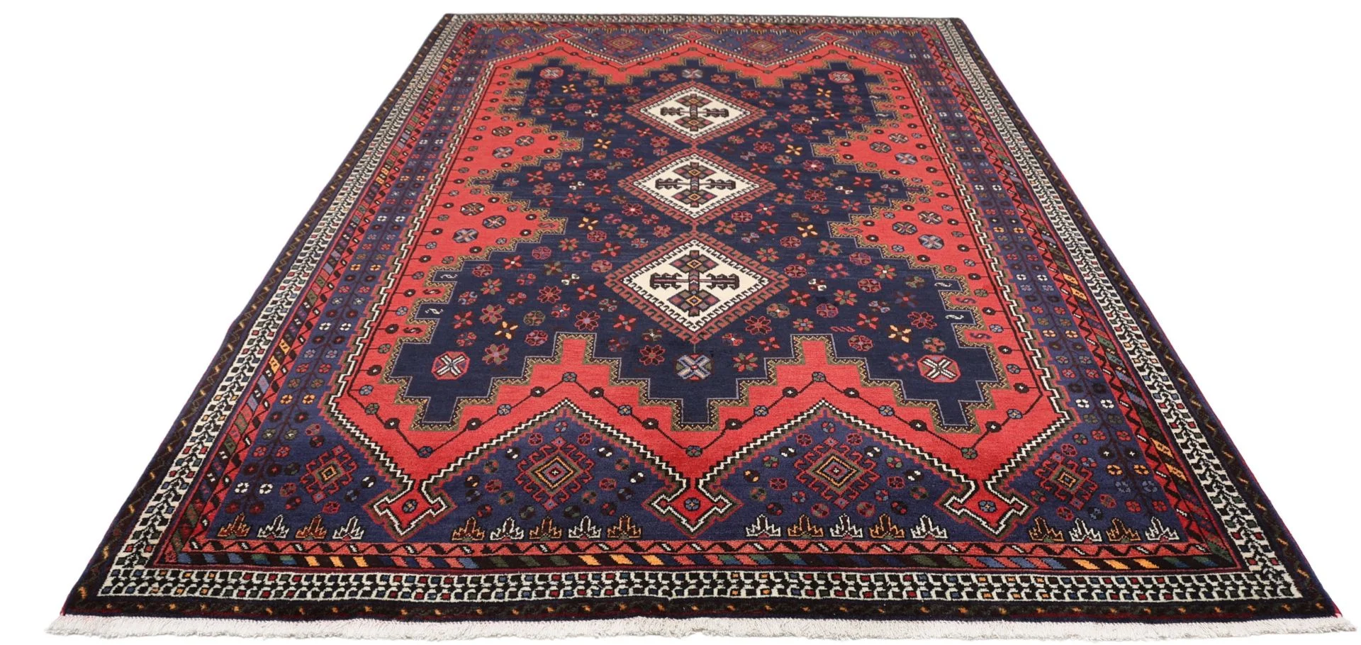 Hand-Knotted Wool Persian Rug, 176 × 268 cm