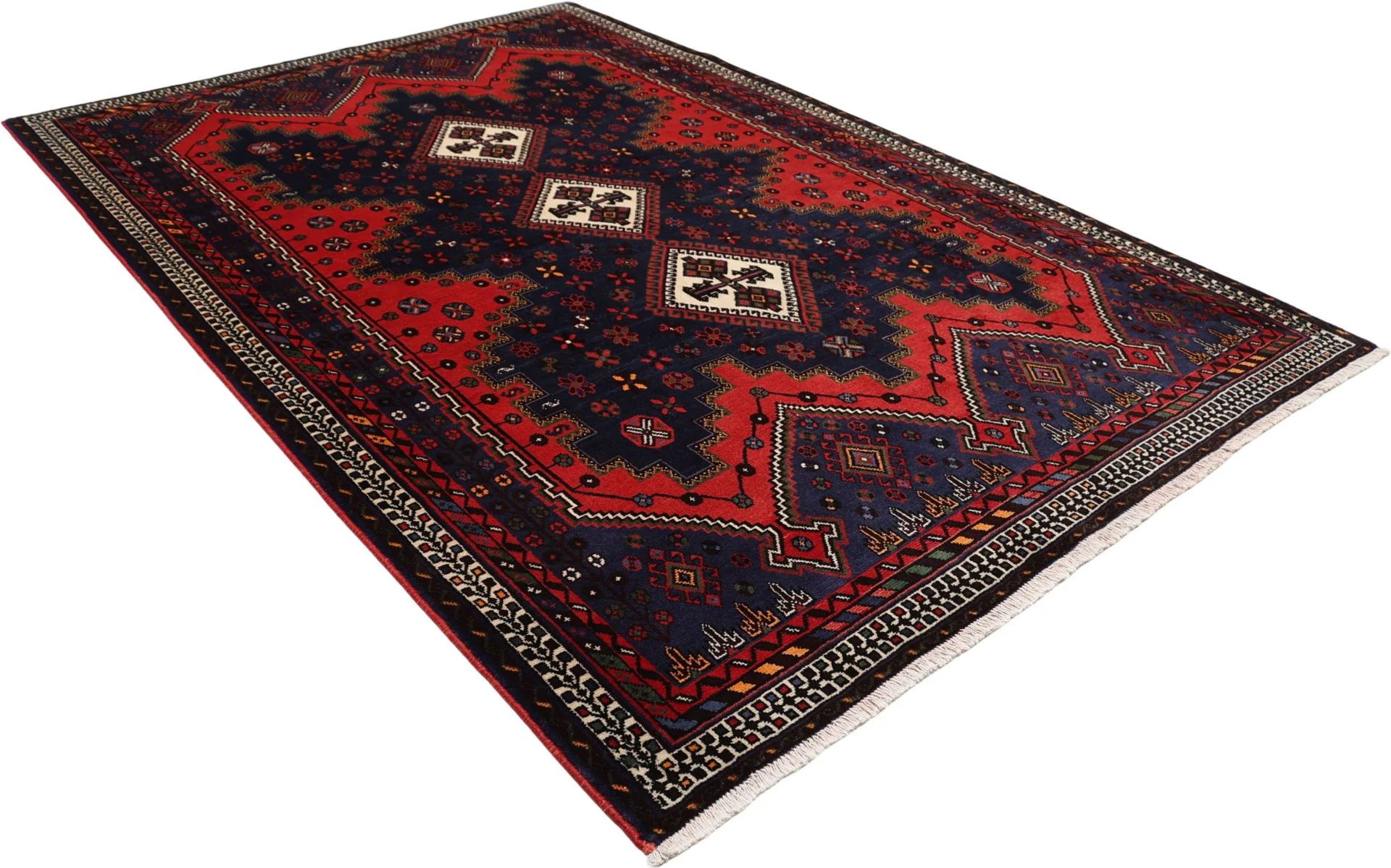 Hand-Knotted Wool Persian Rug, 176 × 268 cm