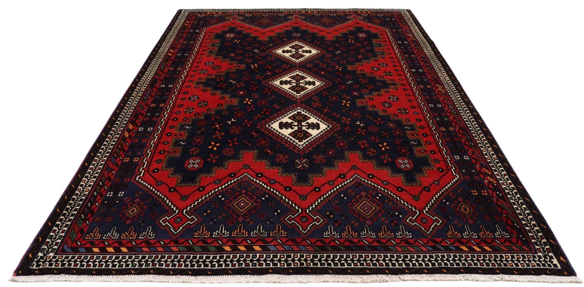 Hand-Knotted Wool Persian Rug, 176 × 268 cm