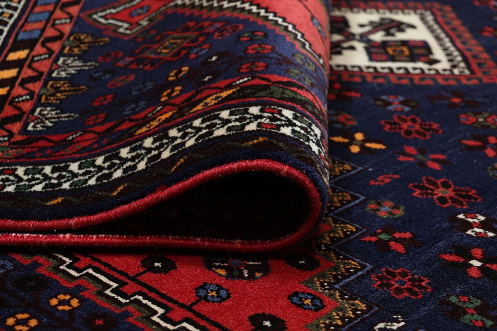 Hand-Knotted Wool Persian Rug, 176 × 268 cm