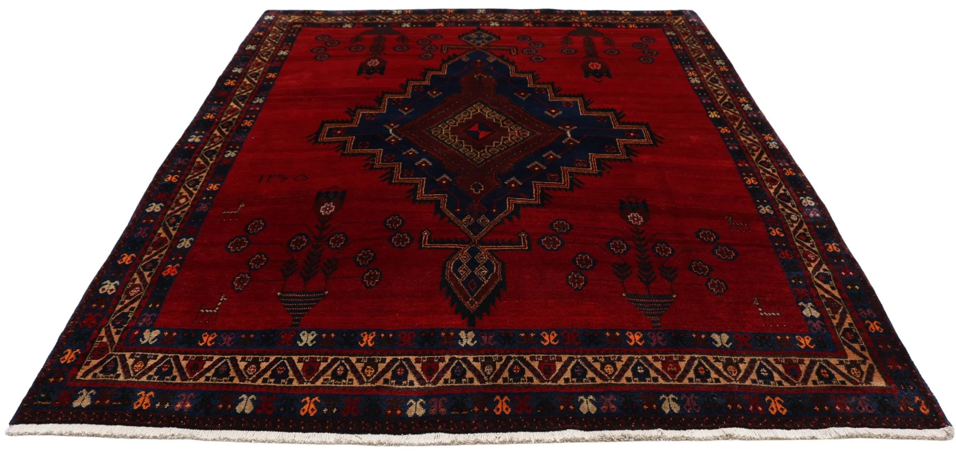Persian Rug 180 × 235 cm, Wool, hand-knotted