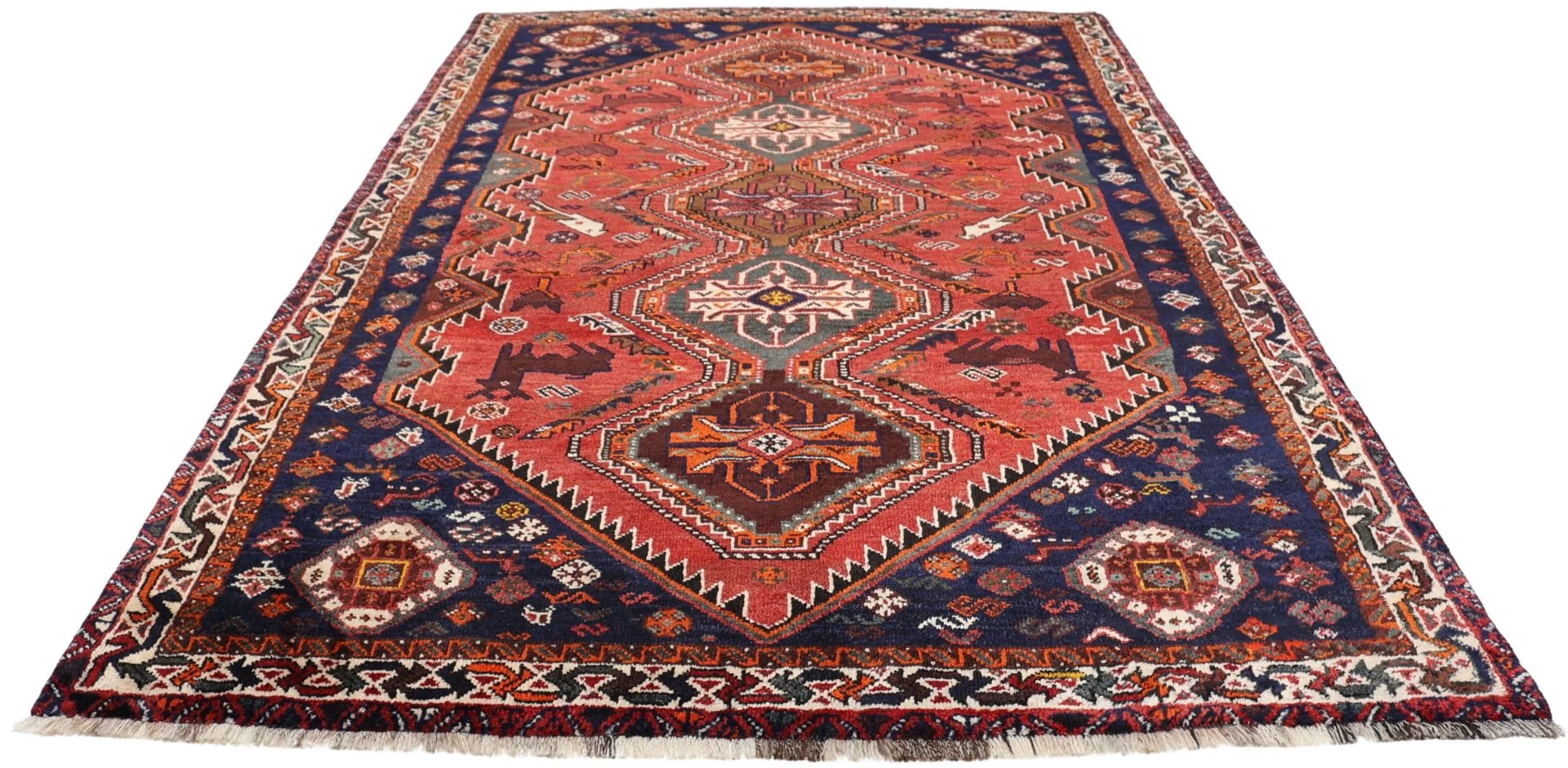 Shiraz Persian Rug 173 × 273 cm, Wool, hand-knotted