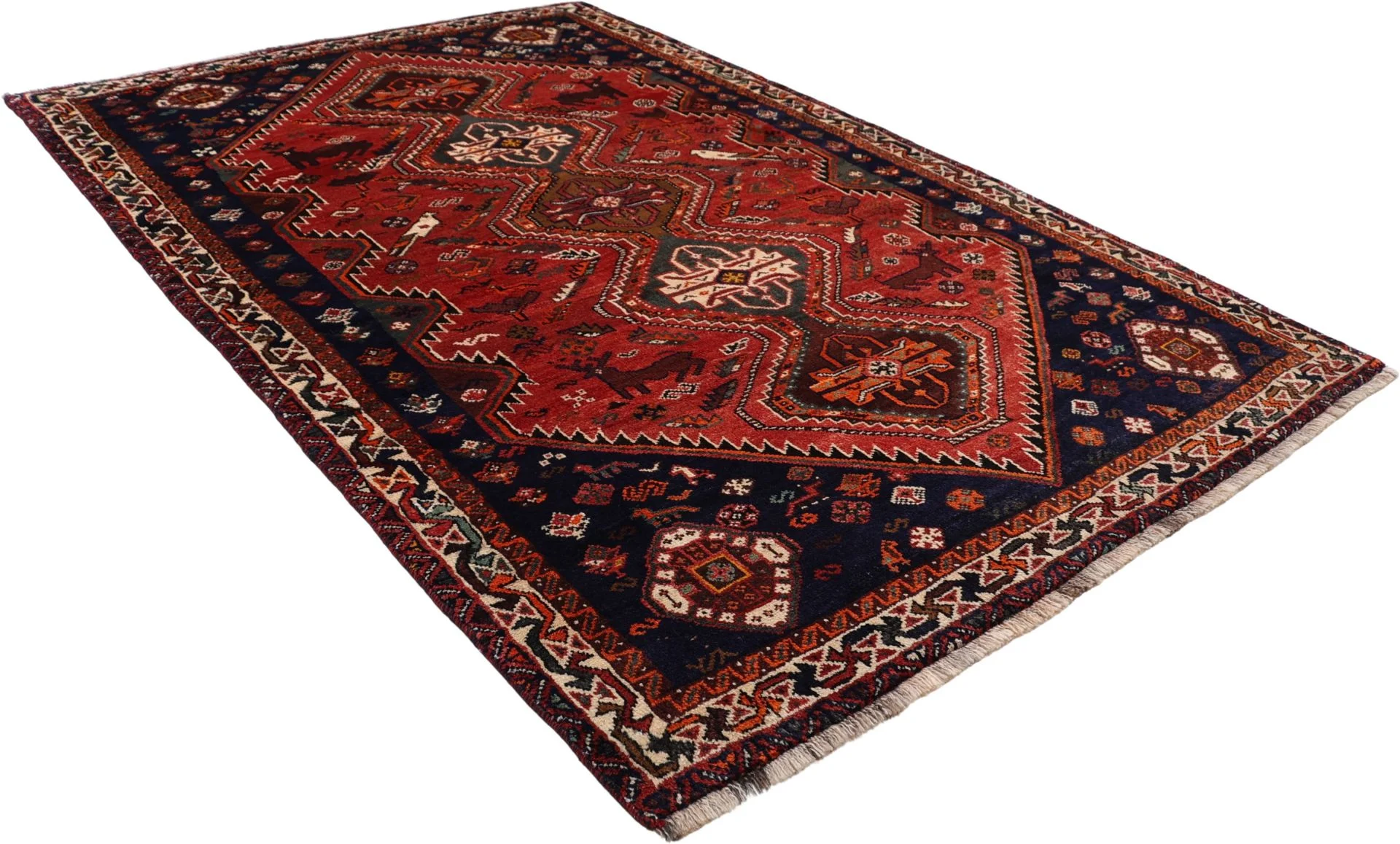 Shiraz Persian Rug 173 × 273 cm, Wool, hand-knotted