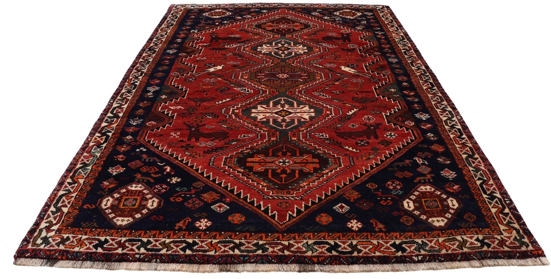 Shiraz Persian Rug 173 × 273 cm, Wool, hand-knotted