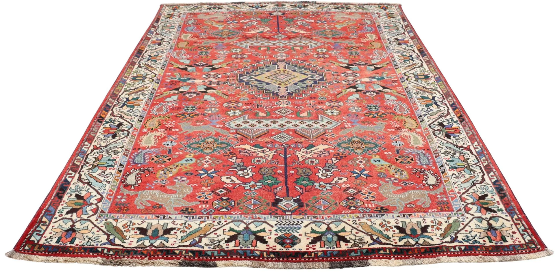 Shiraz Persian Rug 178 × 255 cm, Wool, hand-knotted