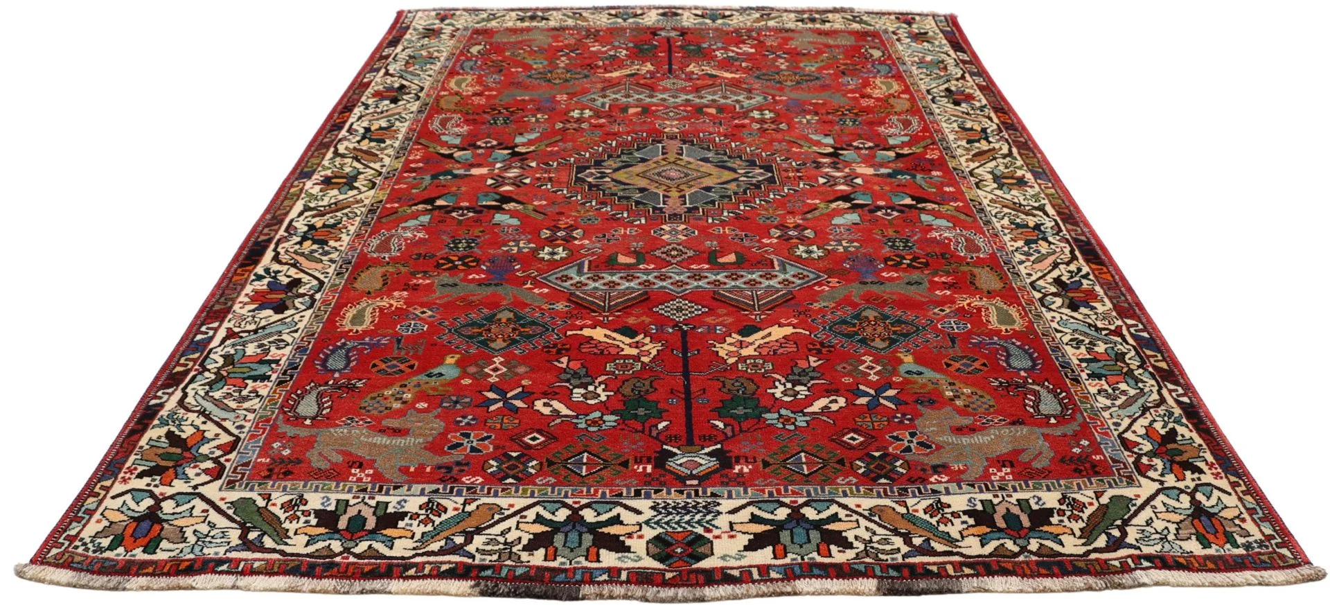 Shiraz Persian Rug 178 × 255 cm, Wool, hand-knotted