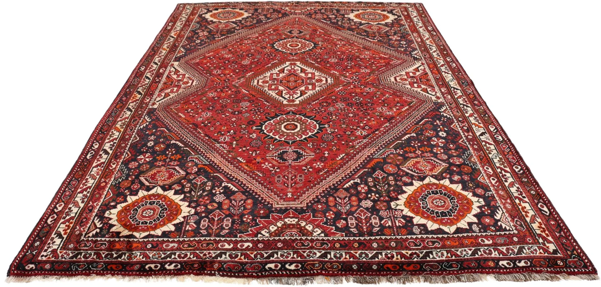 Shiraz Persian Rug — hand-knotted, 176 × 265 cm, Wool