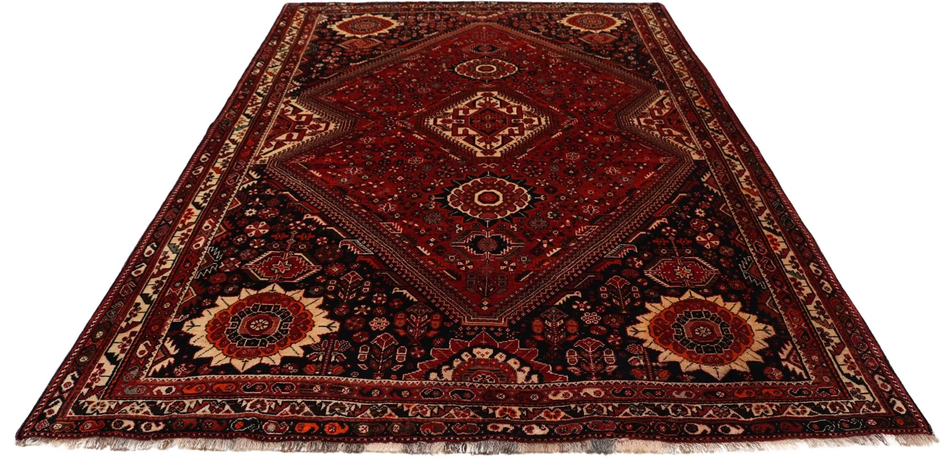 Shiraz Persian Rug — hand-knotted, 176 × 265 cm, Wool