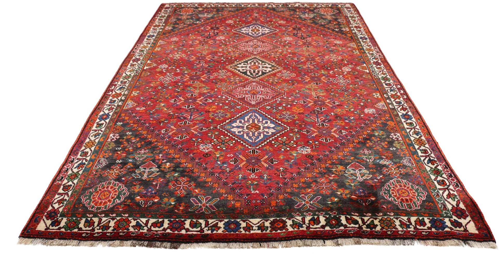 Shiraz Persian Rug 175 × 285 cm, Wool, hand-knotted