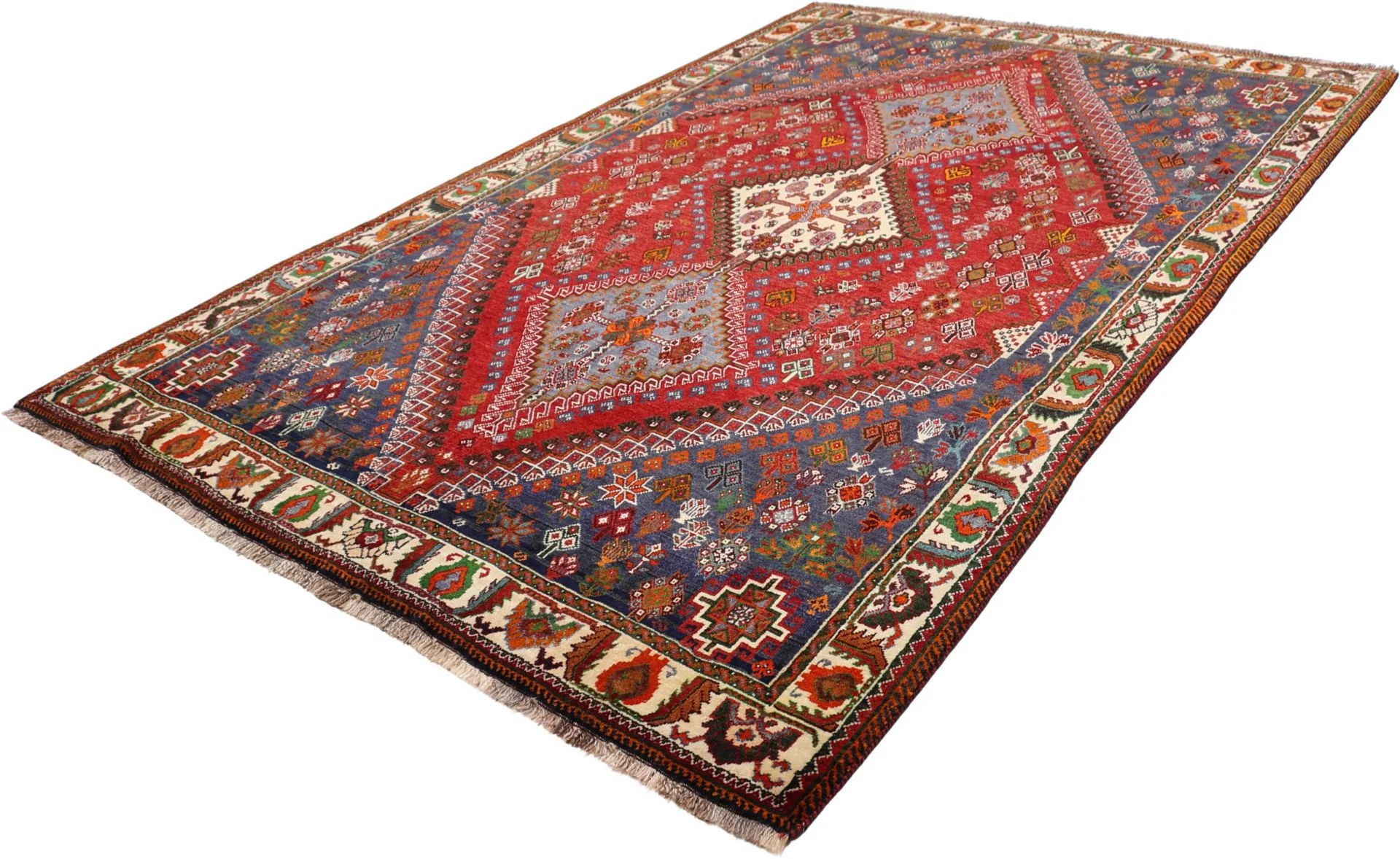 perserteppich-gashghai-180-x-270-cm-schurwolle-handgeknupft-41 Qashqai Persian Rug 180 × 270 cm, Wool, hand-knotted