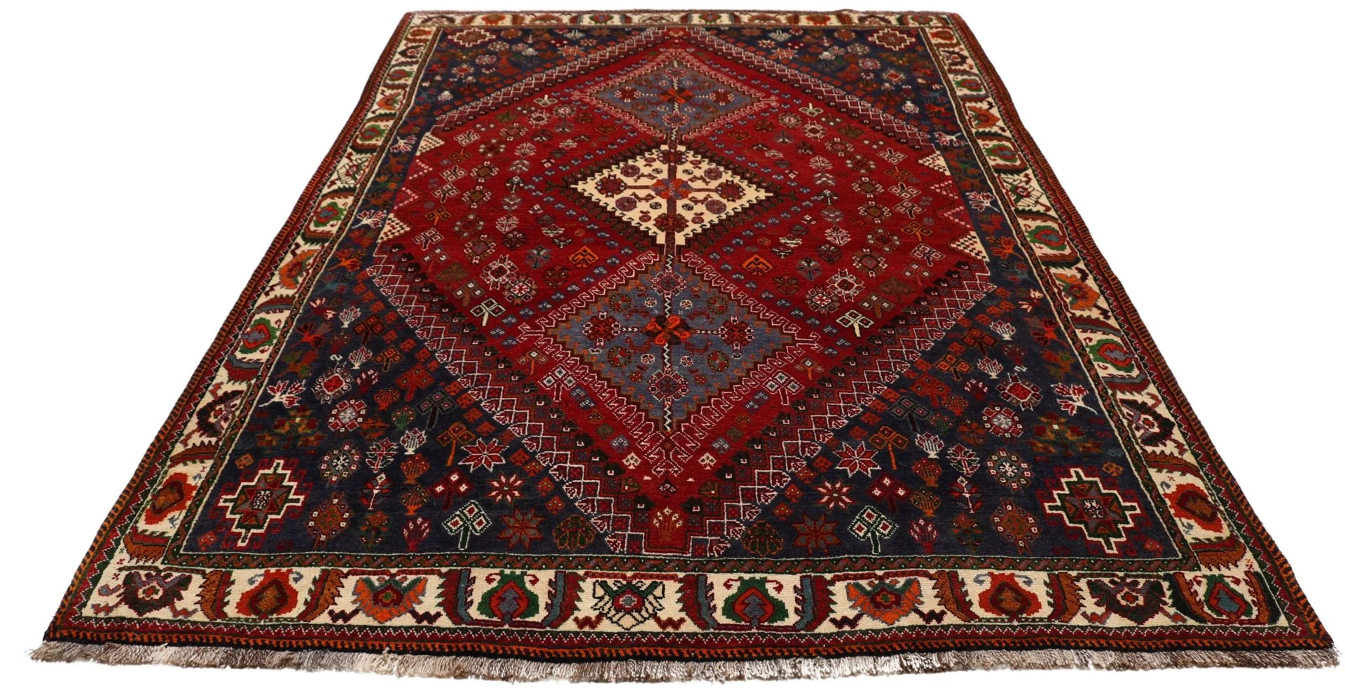 perserteppich-gashghai-180-x-270-cm-schurwolle-handgeknupft-48 Qashqai Persian Rug 180 × 270 cm, Wool, hand-knotted