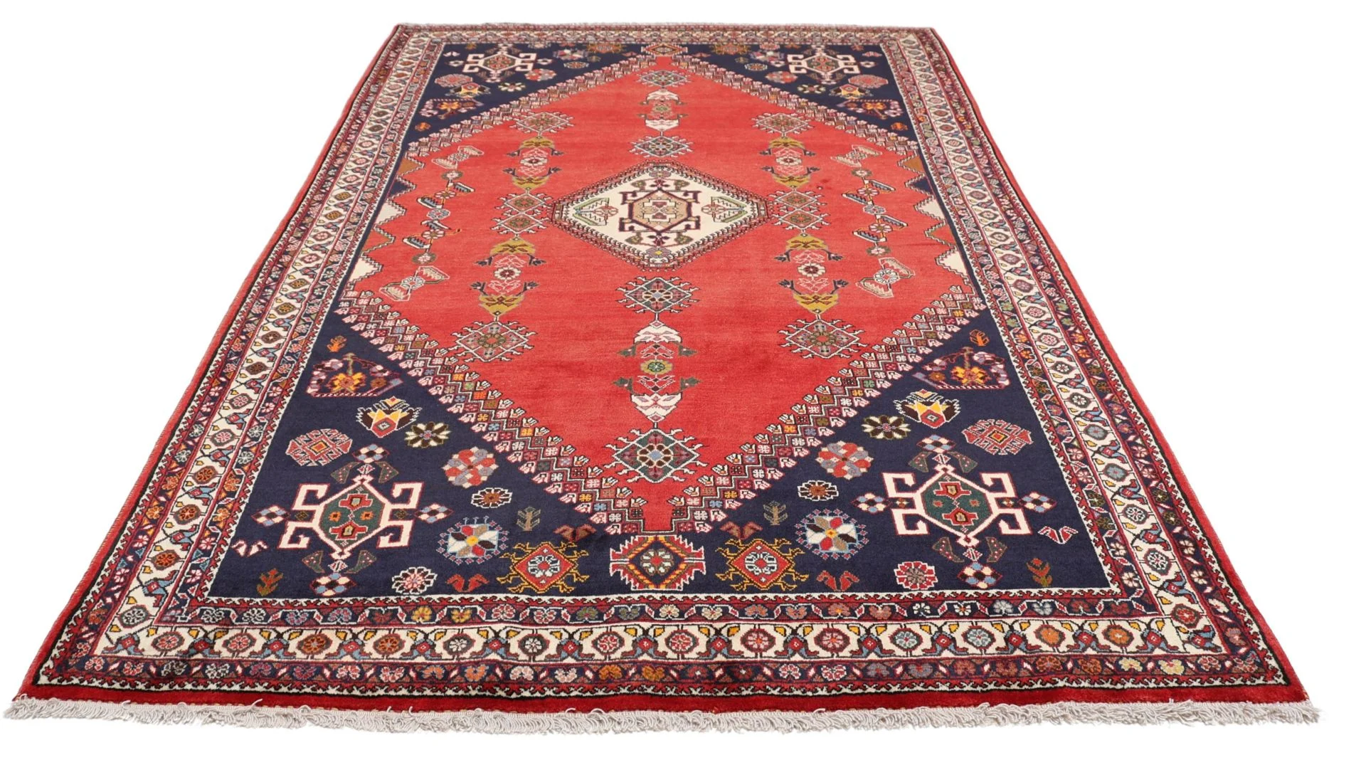 Shiraz Persian Rug 167 × 266 cm, Wool, hand-knotted