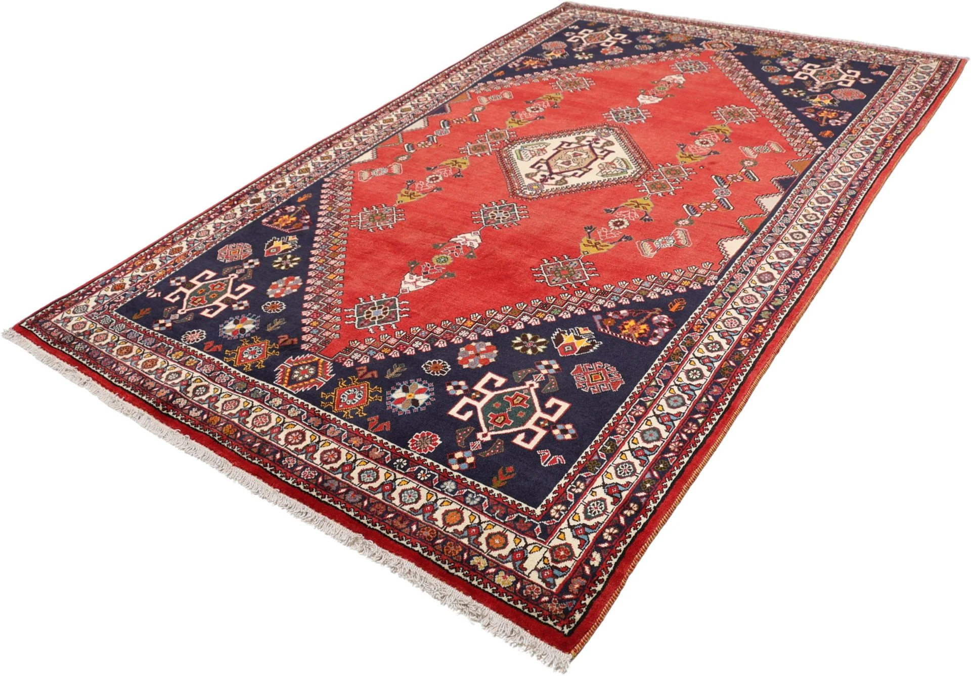 Shiraz Persian Rug 167 × 266 cm, Wool, hand-knotted