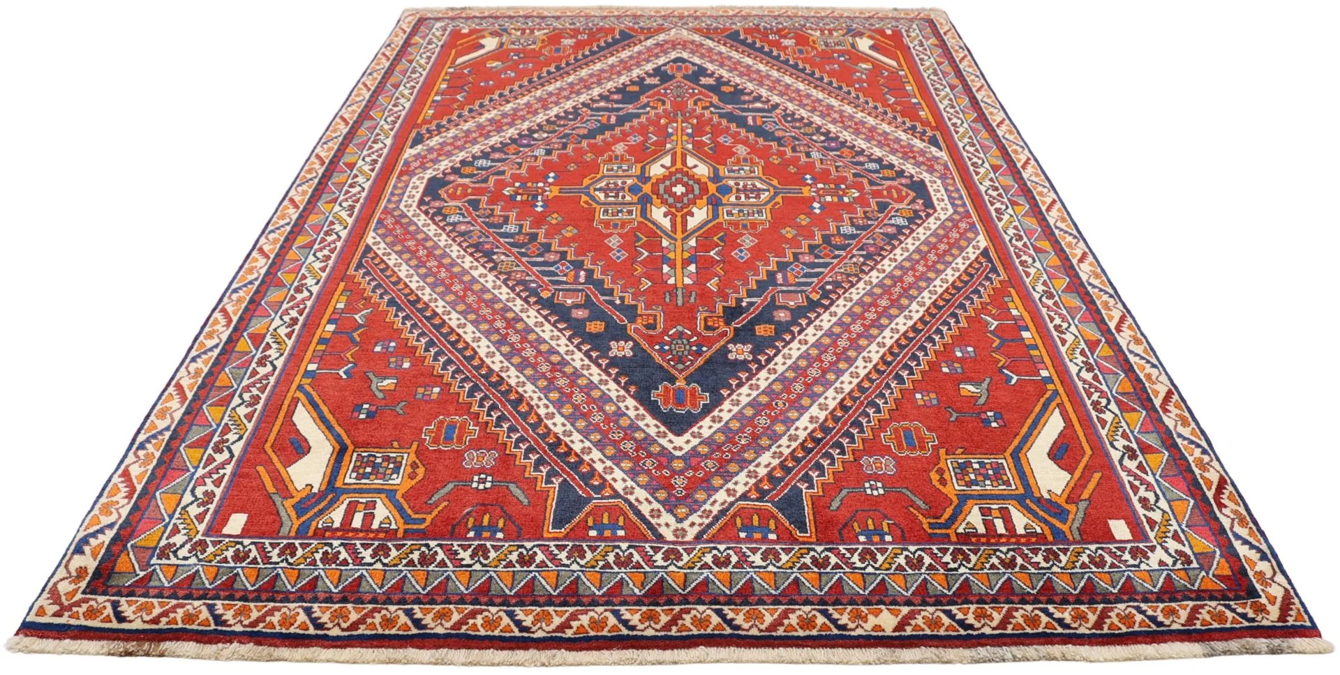 perserteppich-gashghai-172-x-270-cm-schurwolle-handgeknupft-5 Qashqai Persian Rug — hand-knotted, 172 × 270 cm, Wool