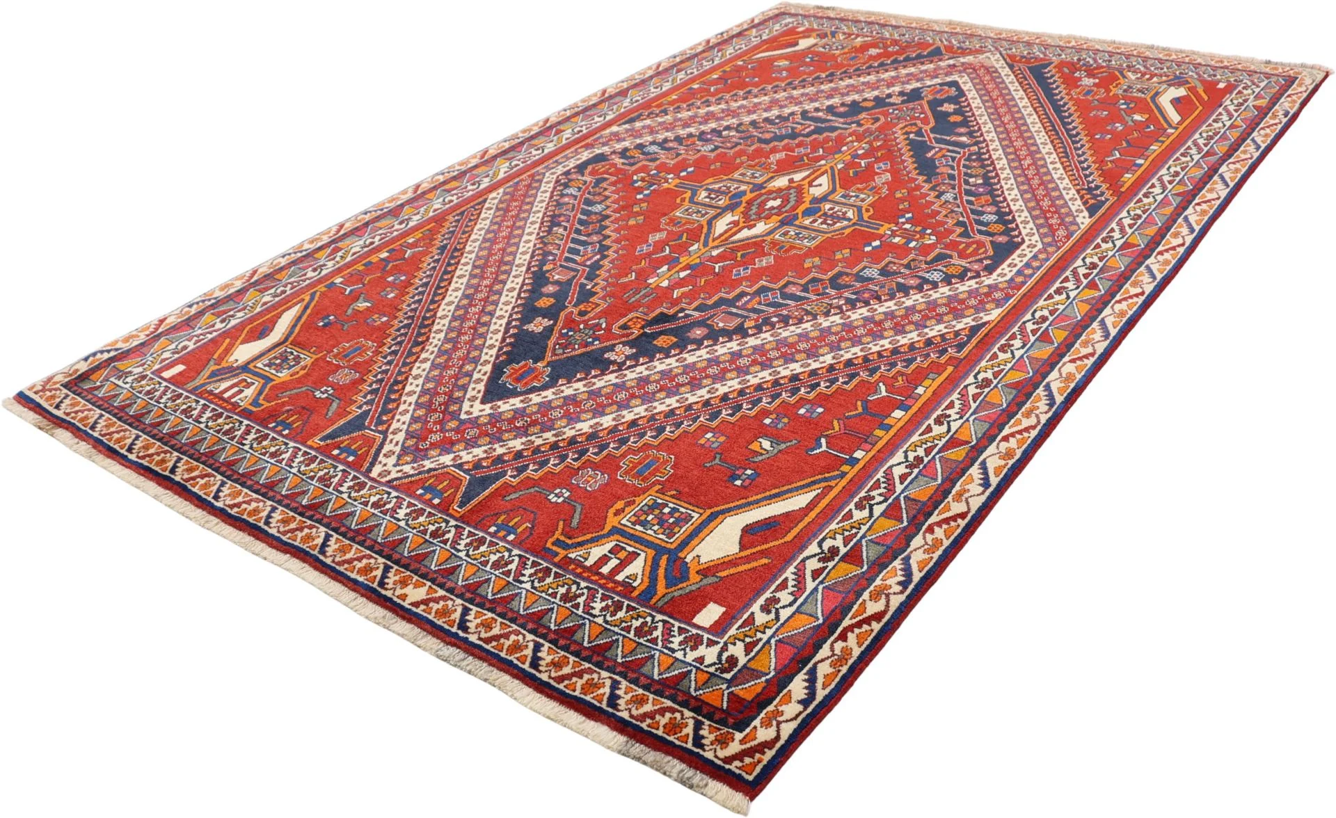 perserteppich-gashghai-172-x-270-cm-schurwolle-handgeknupft-8 Qashqai Persian Rug — hand-knotted, 172 × 270 cm, Wool