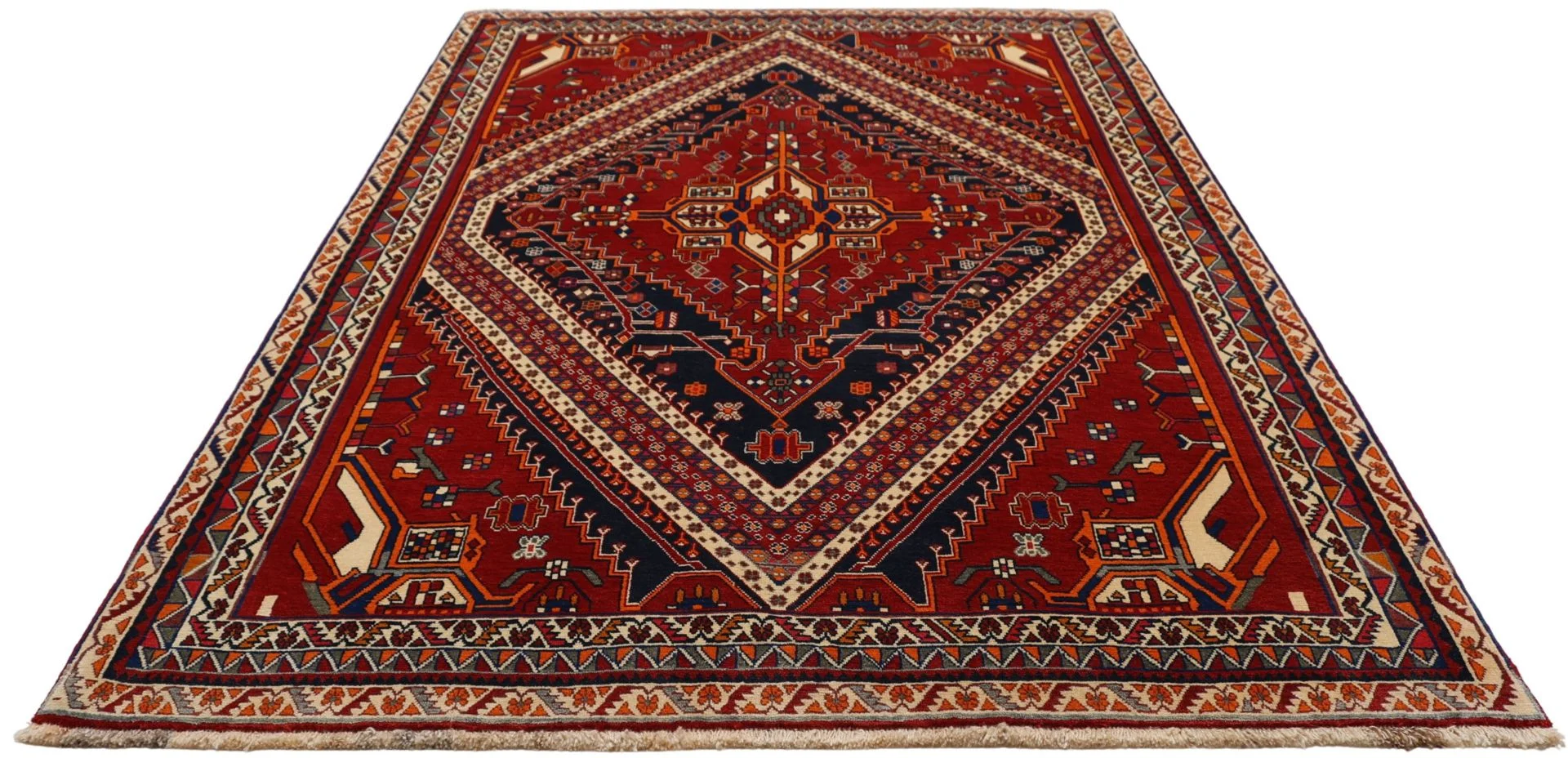 perserteppich-gashghai-172-x-270-cm-schurwolle-handgeknupft-20 Qashqai Persian Rug — hand-knotted, 172 × 270 cm, Wool